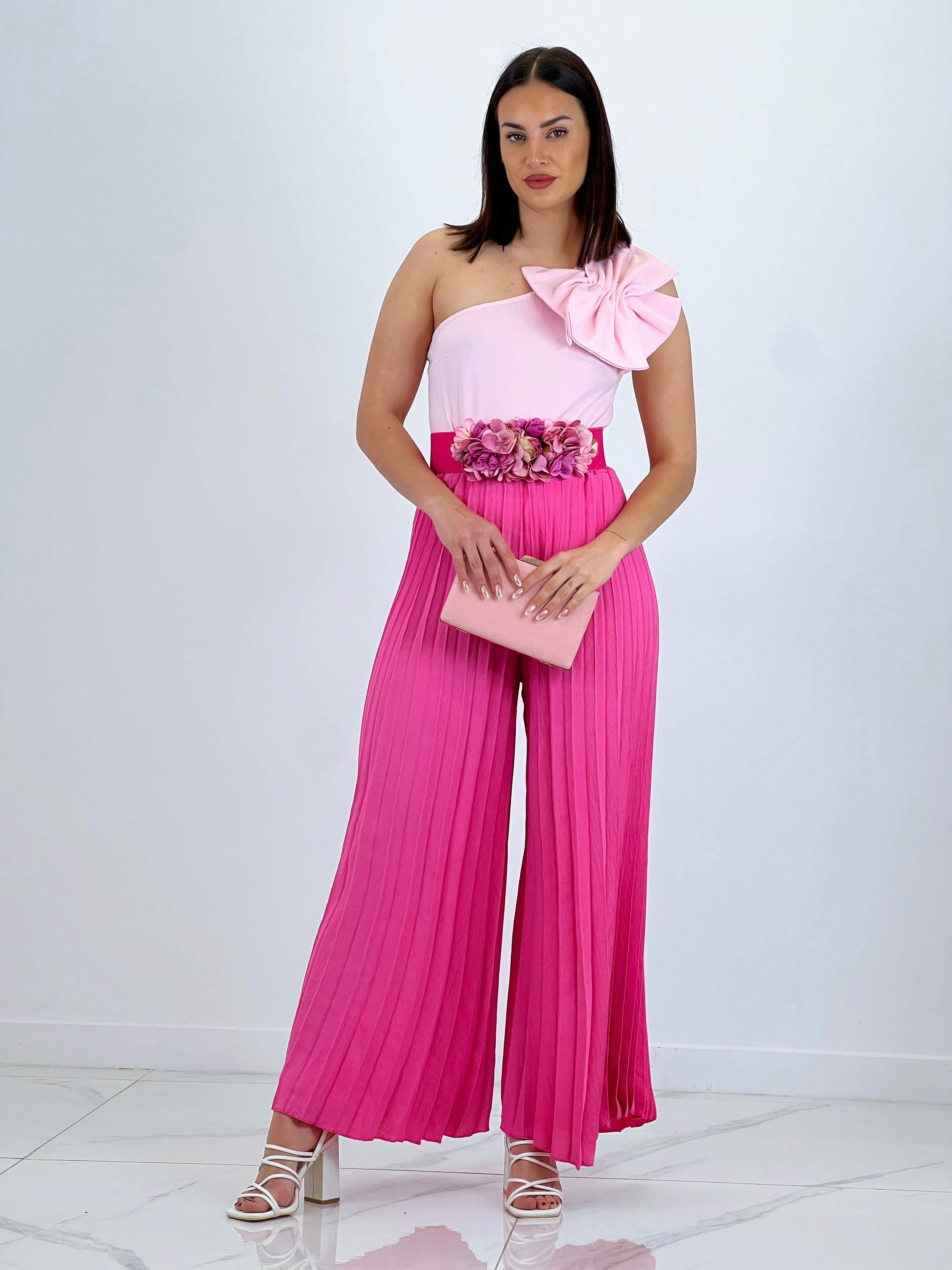 Pantalón plisado gasa Abril