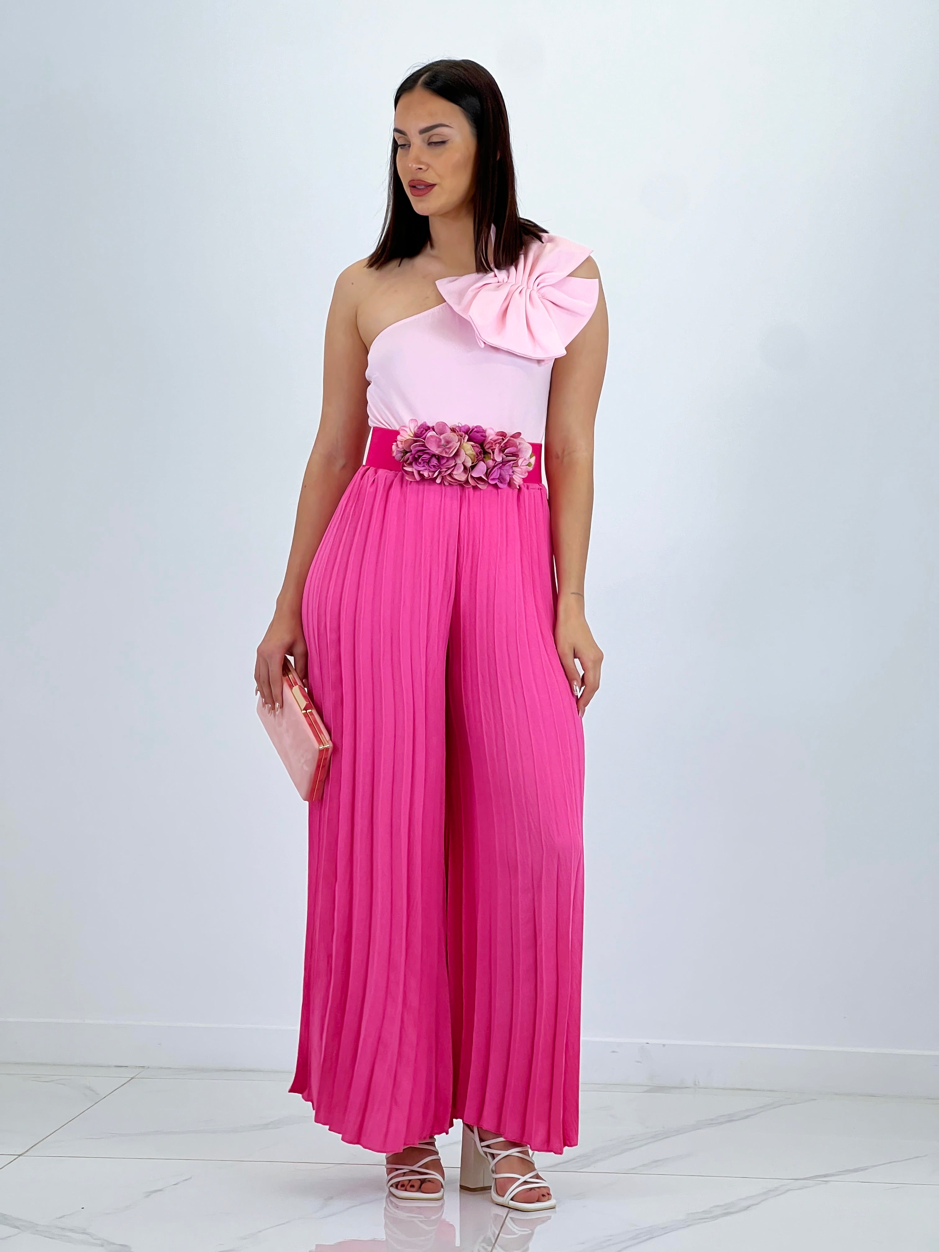 Pantalón plisado gasa Abril