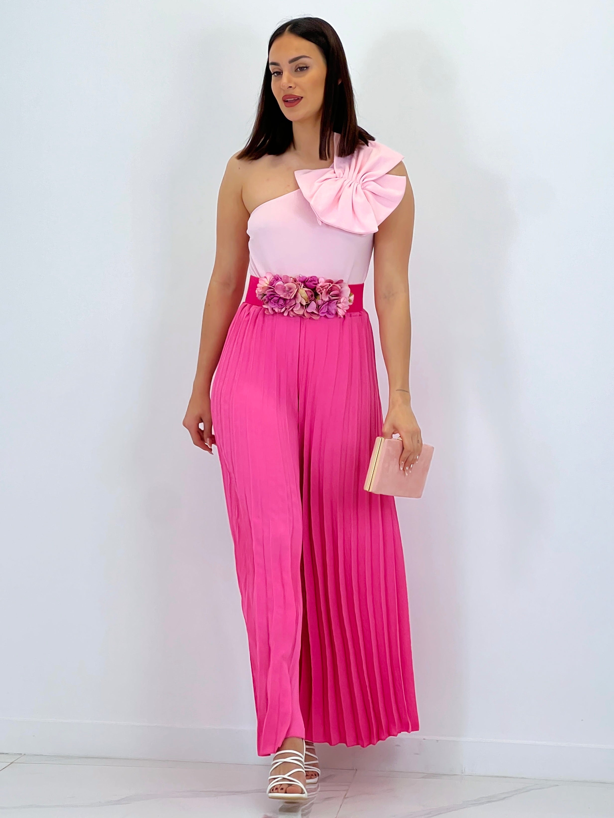 Pantalón plisado gasa Abril