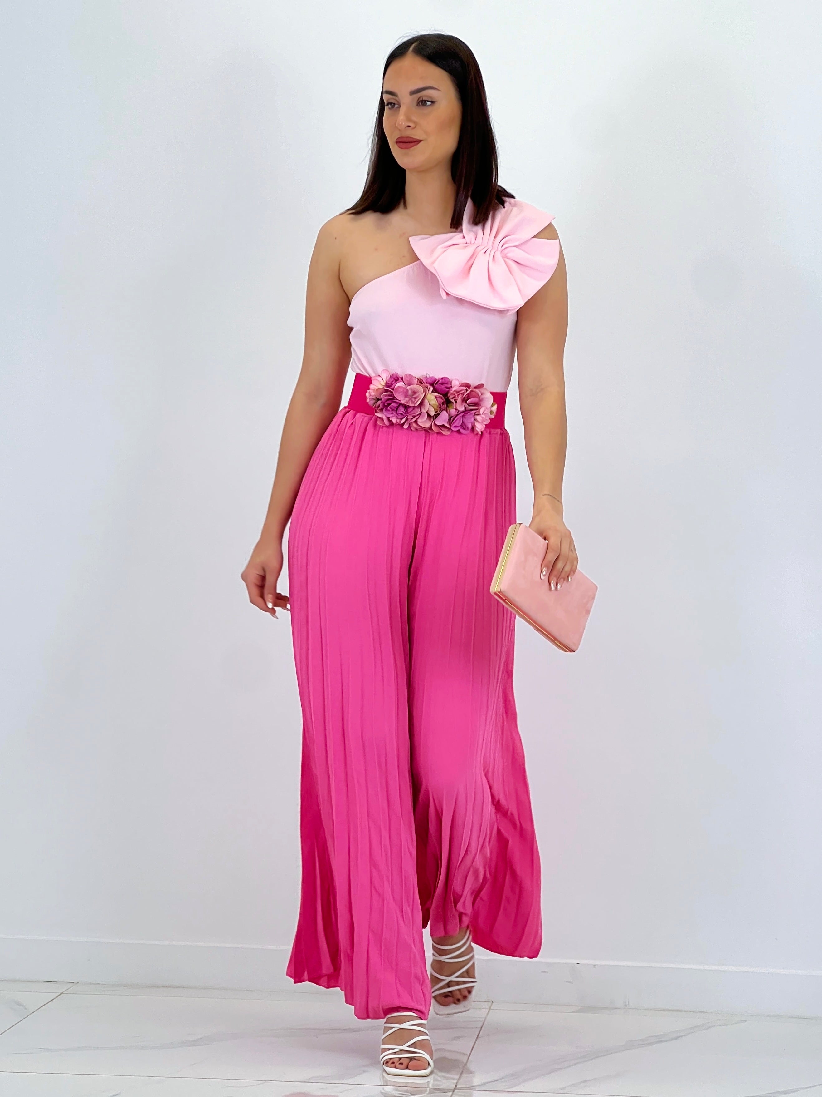 Pantalón plisado gasa Abril