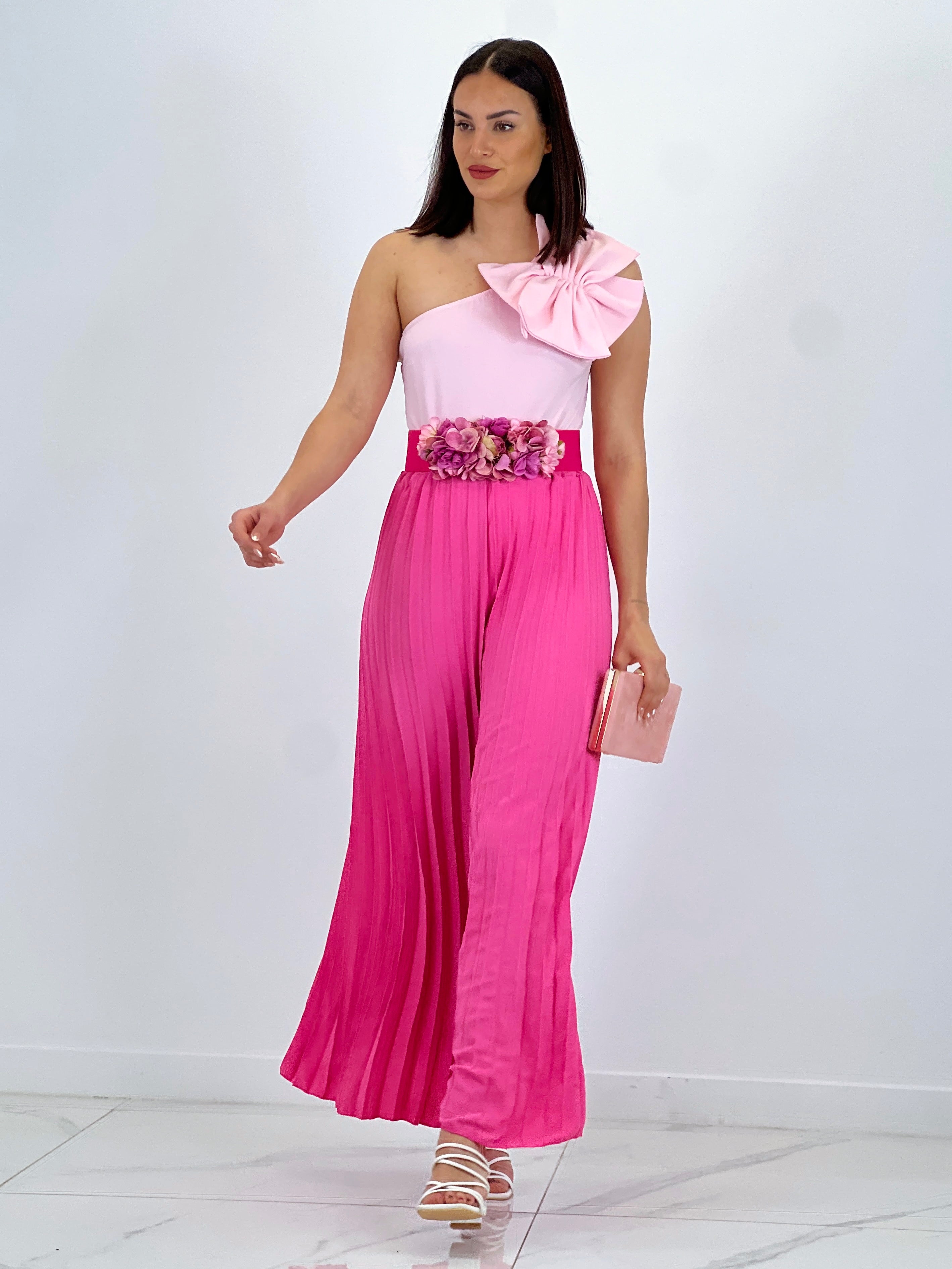 Pantalón plisado gasa Abril