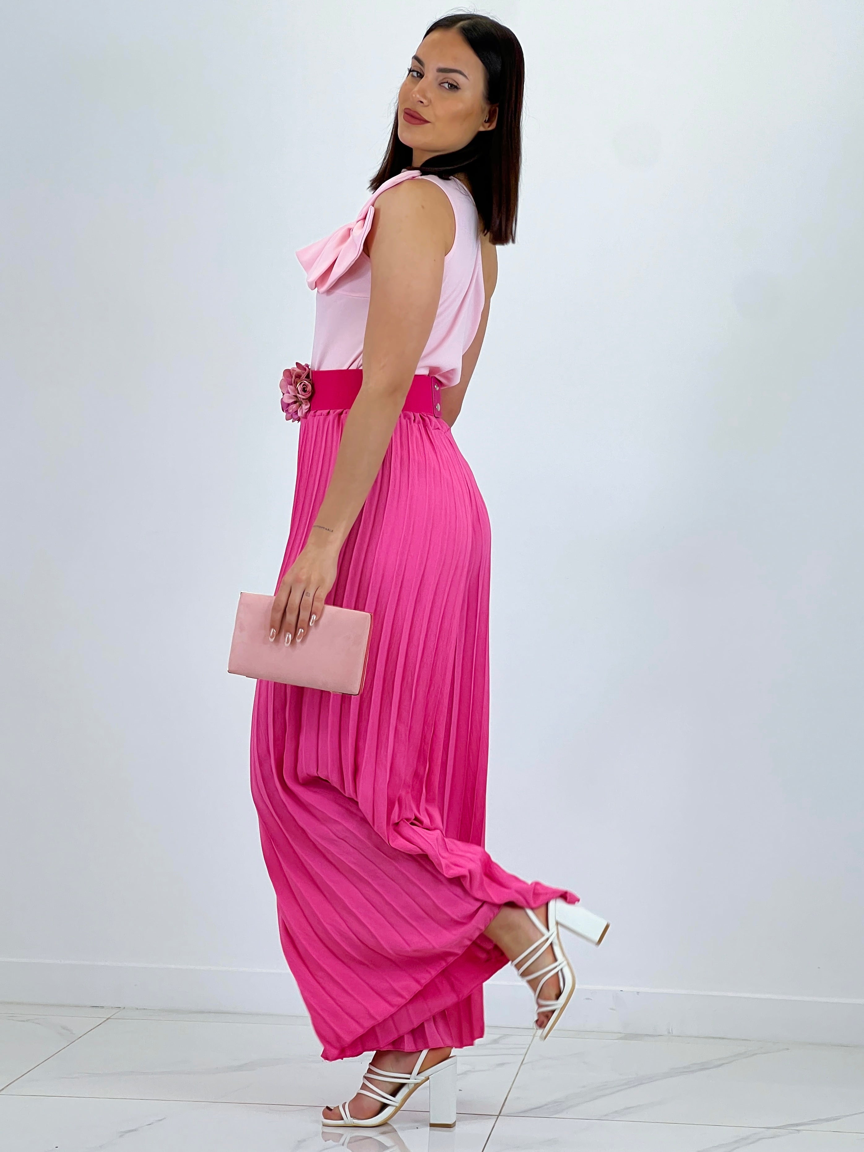 Pantalón plisado gasa Abril