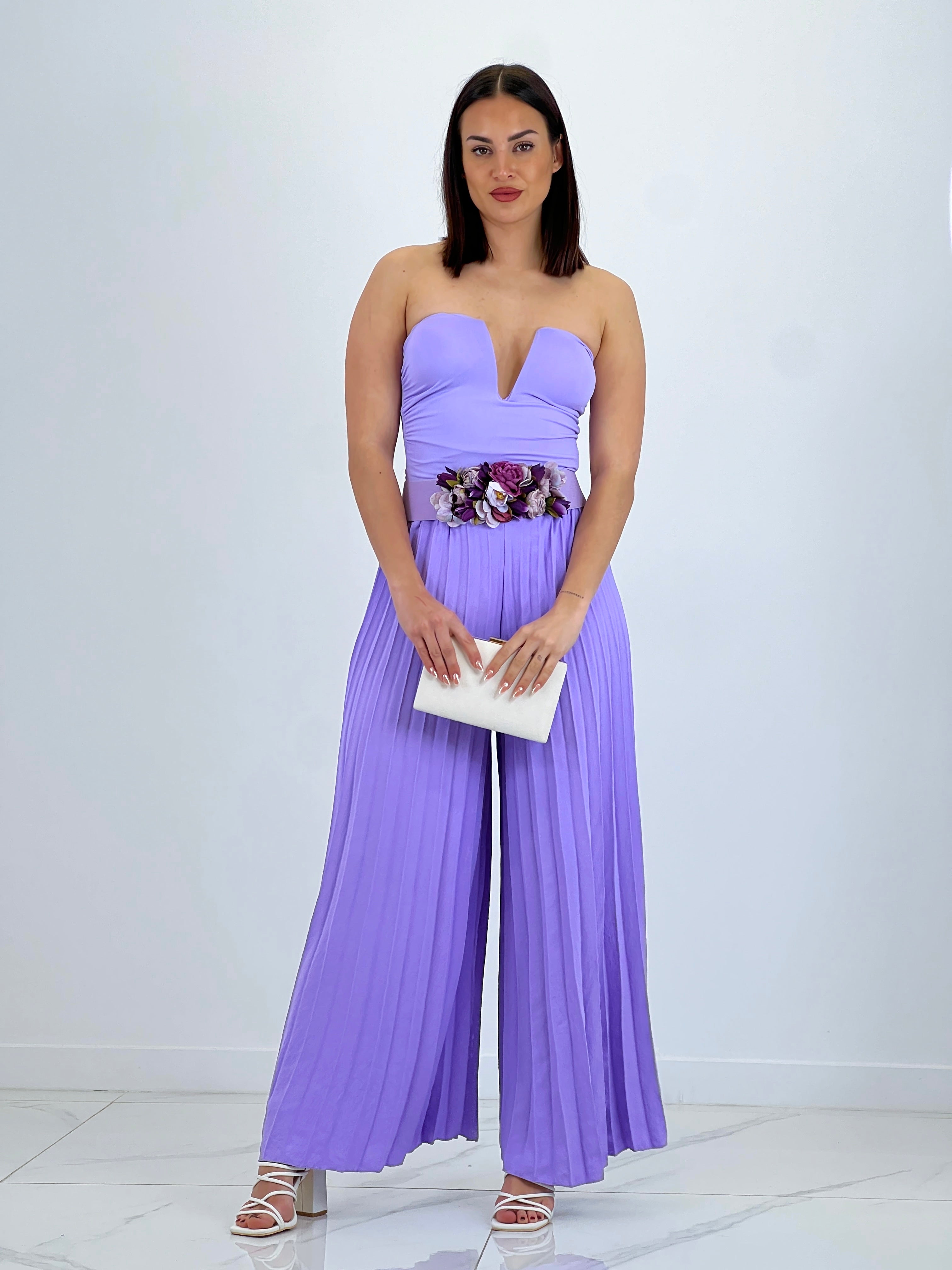 Pantalón plisado gasa Abril