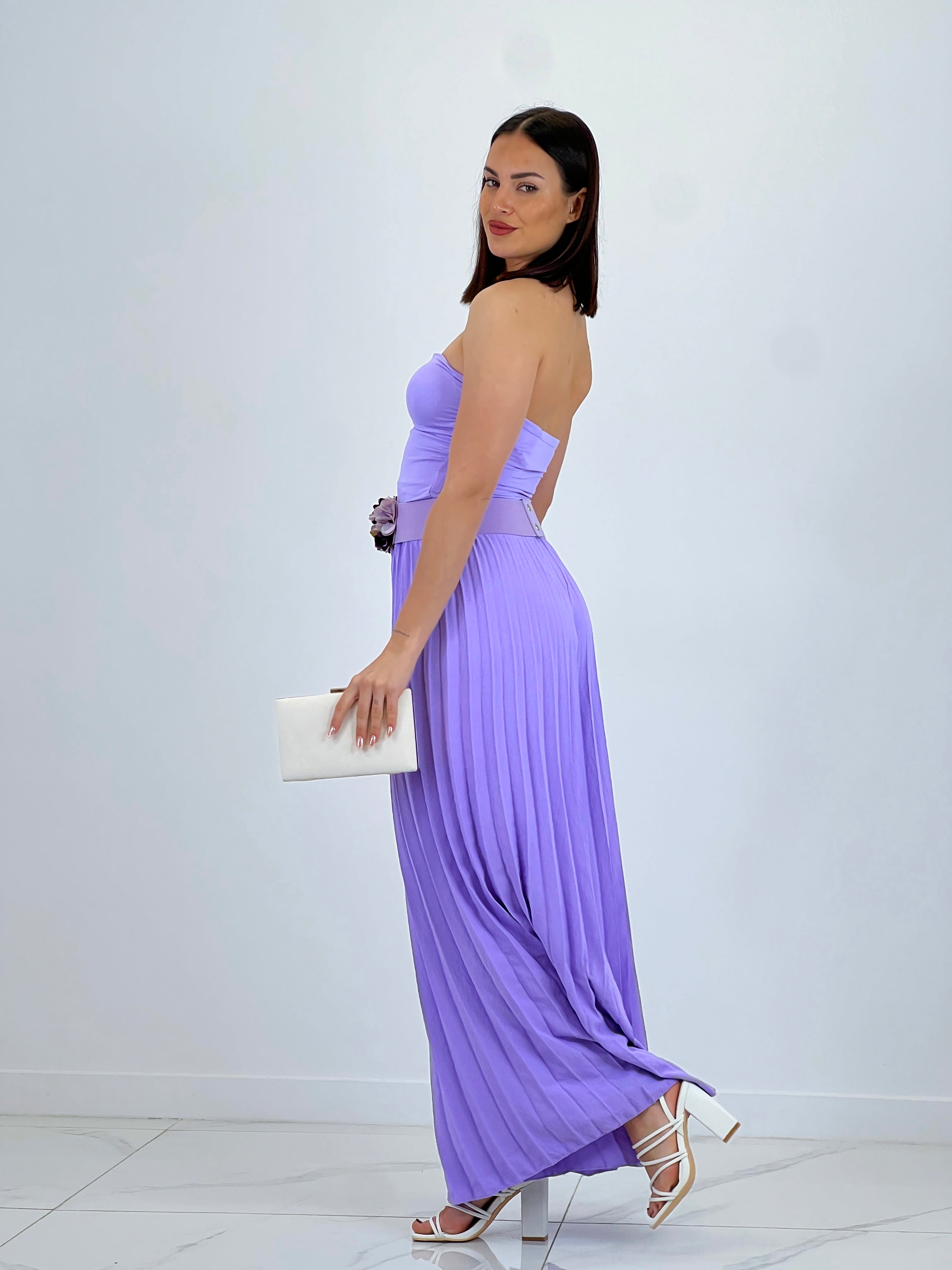 Pantalón plisado gasa Abril