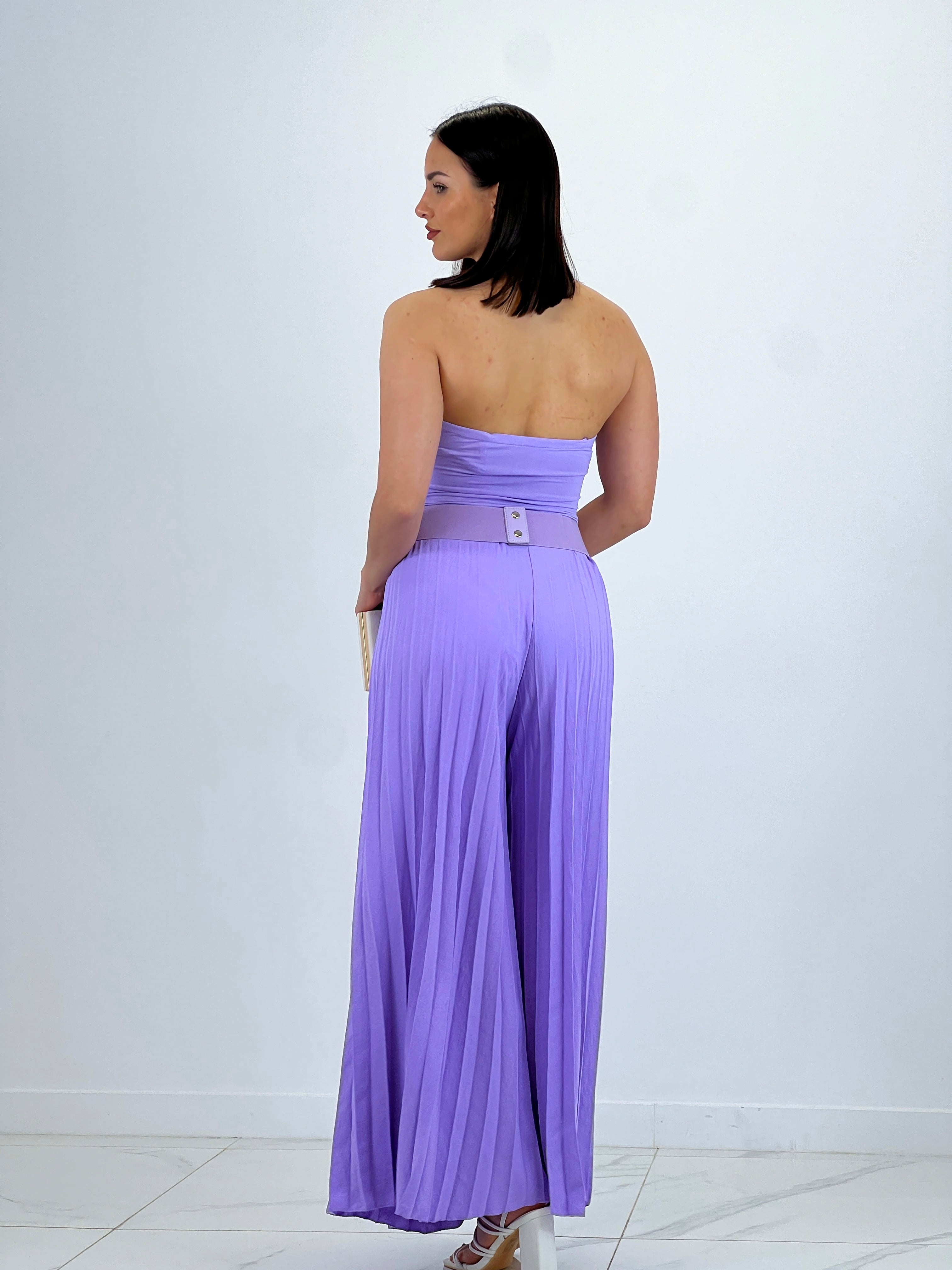 Pantalón plisado gasa Abril