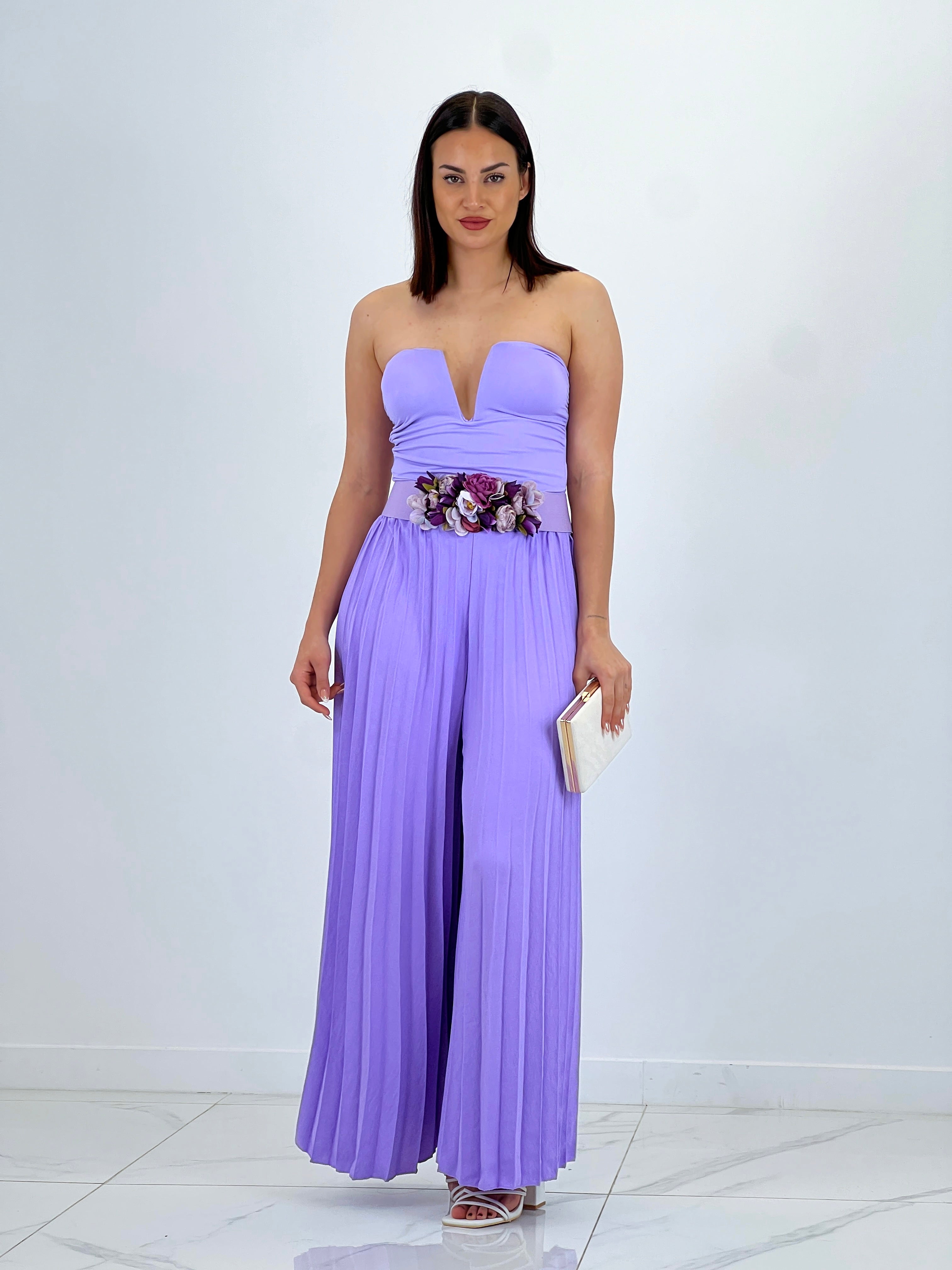 Pantalón plisado gasa Abril