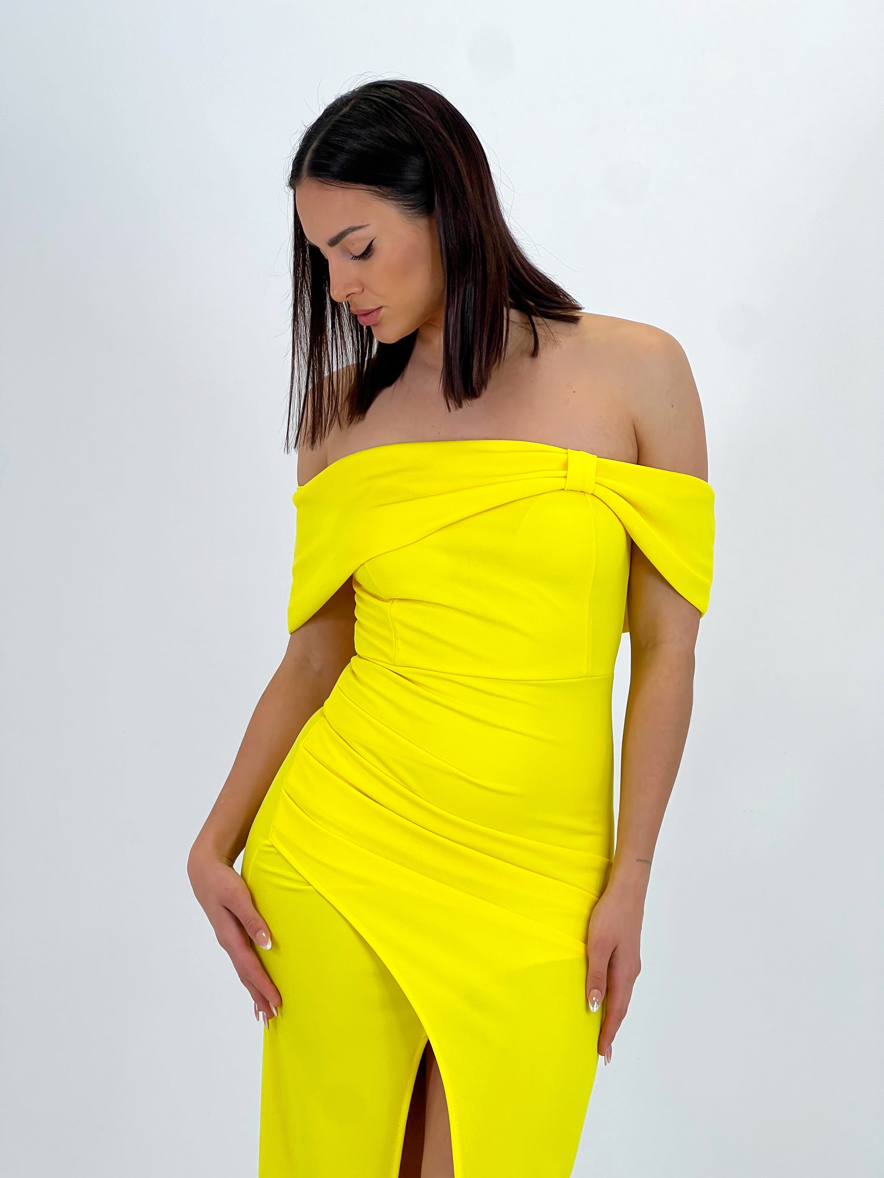 Vestido palabra de honor Indira