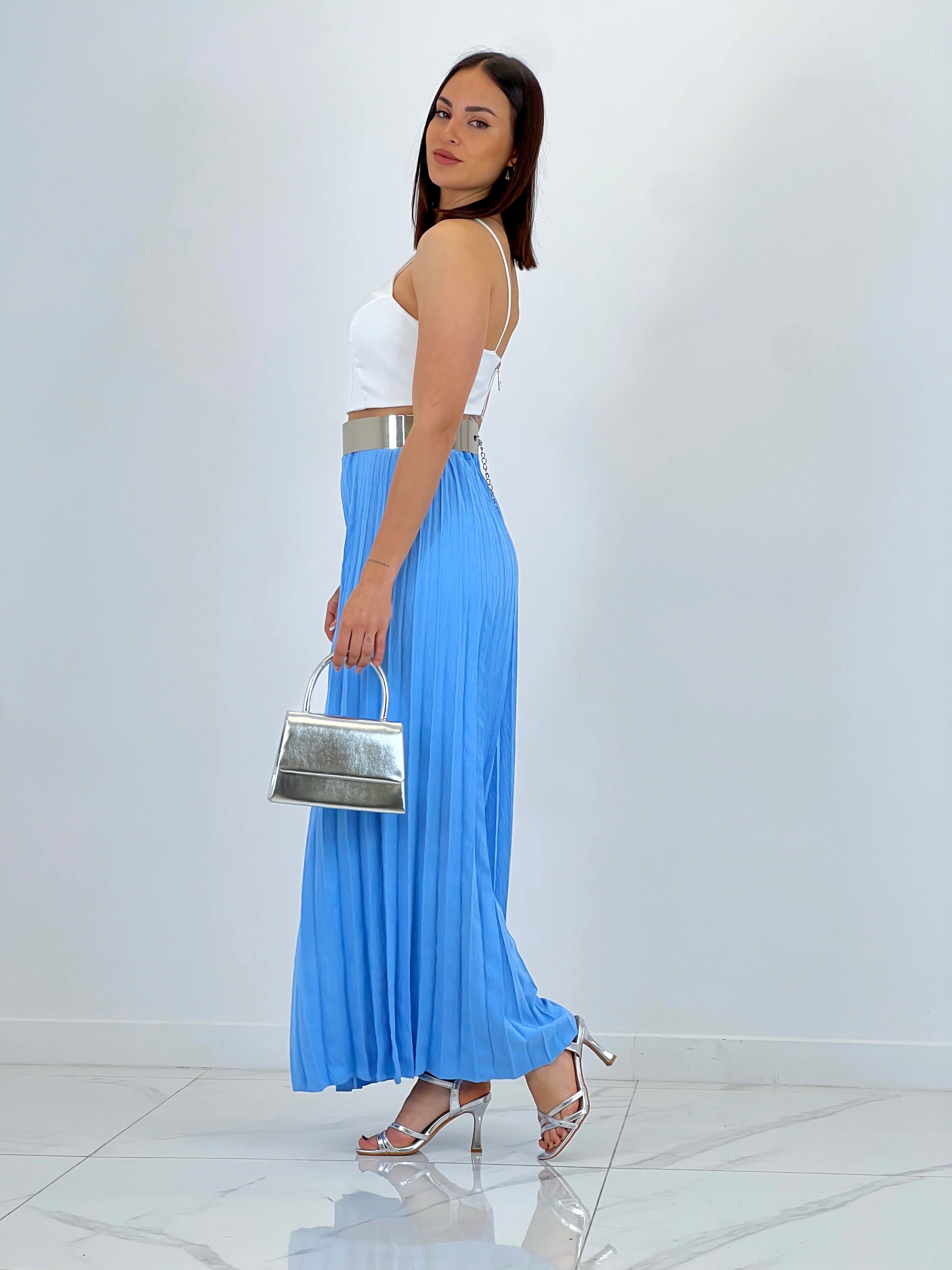 Pantalón plisado gasa Abril