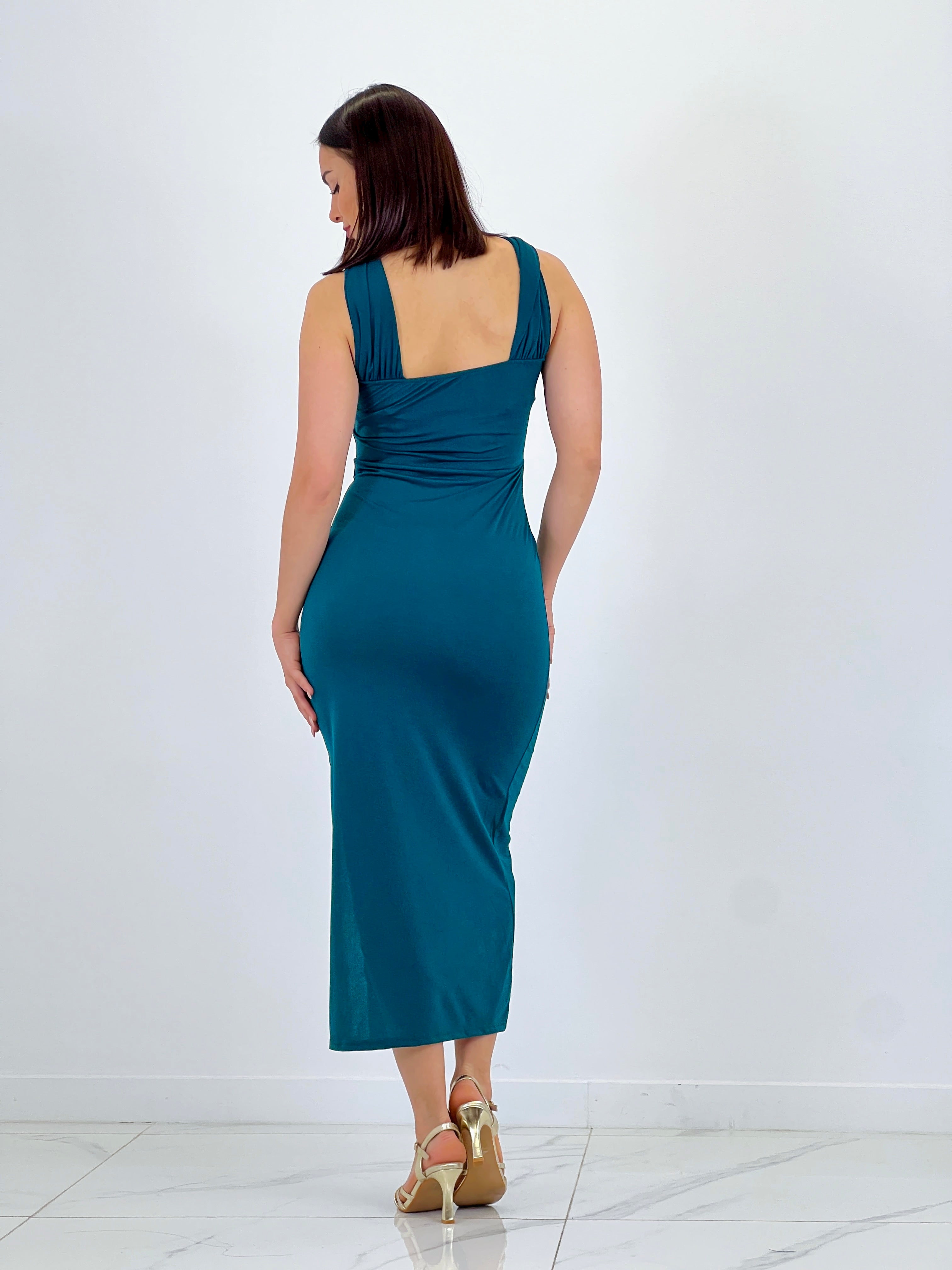 Vestido midi cruzado Belinda