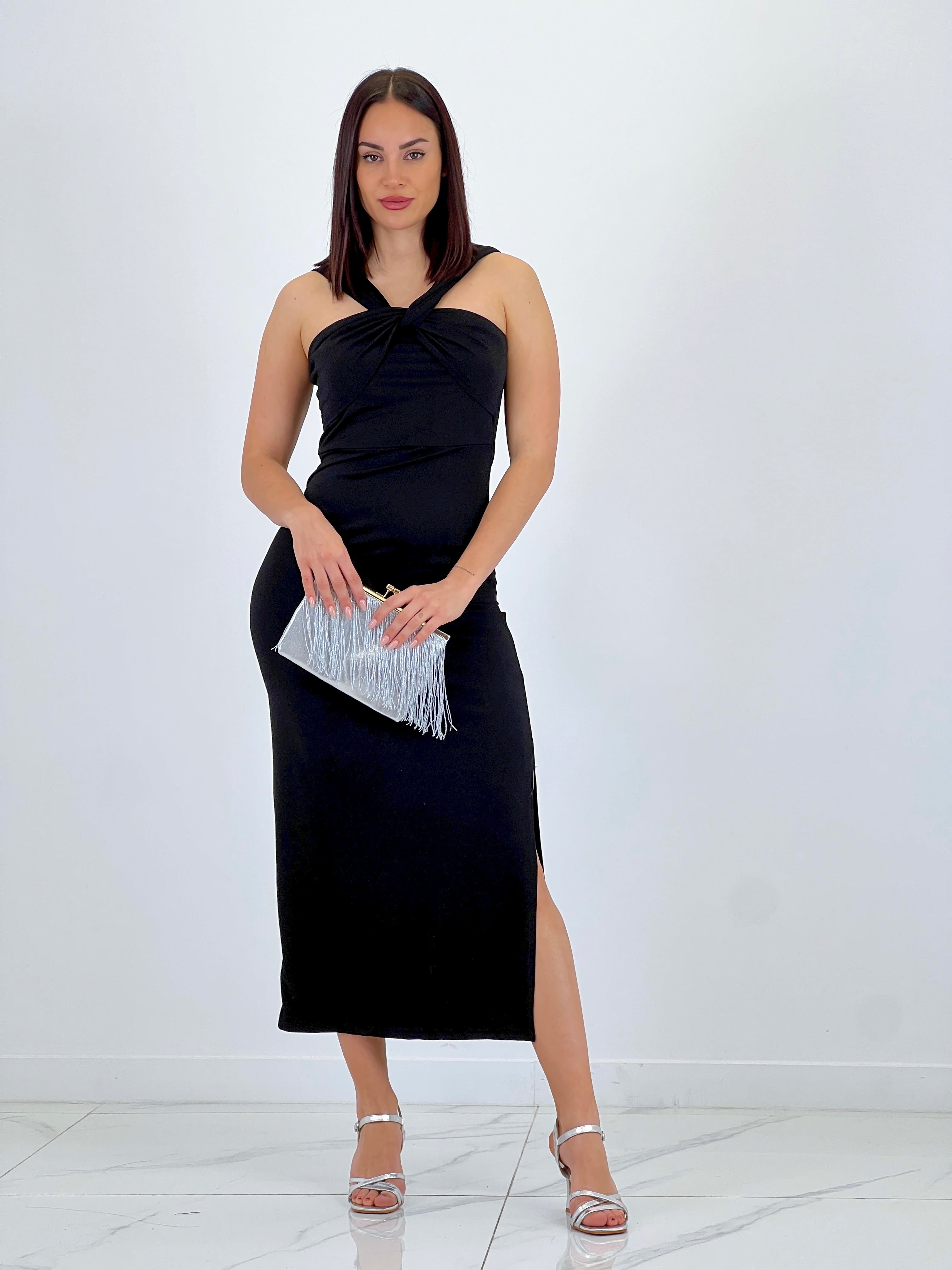 Vestido midi cruzado Belinda