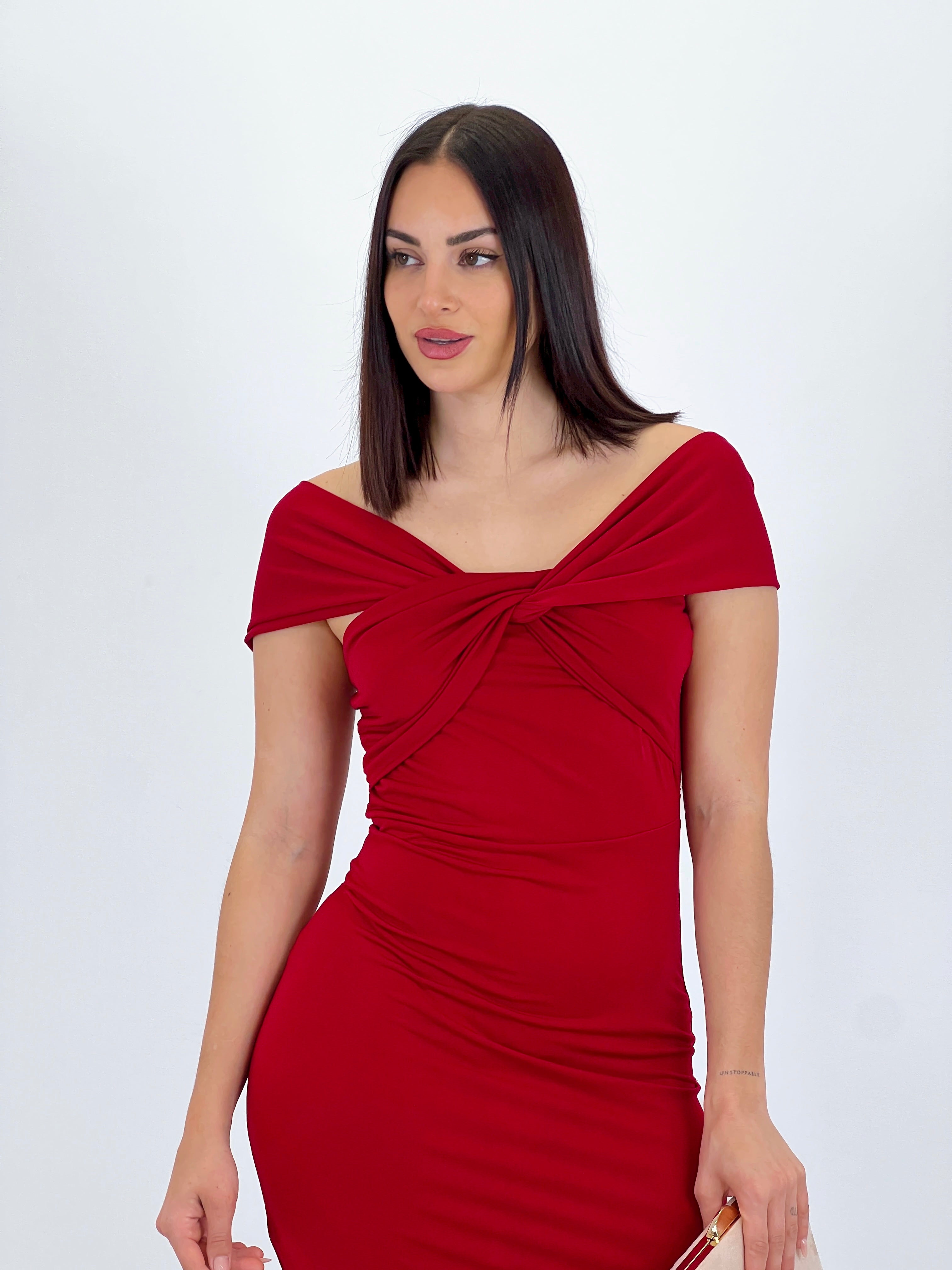 Vestido midi cruzado Belinda