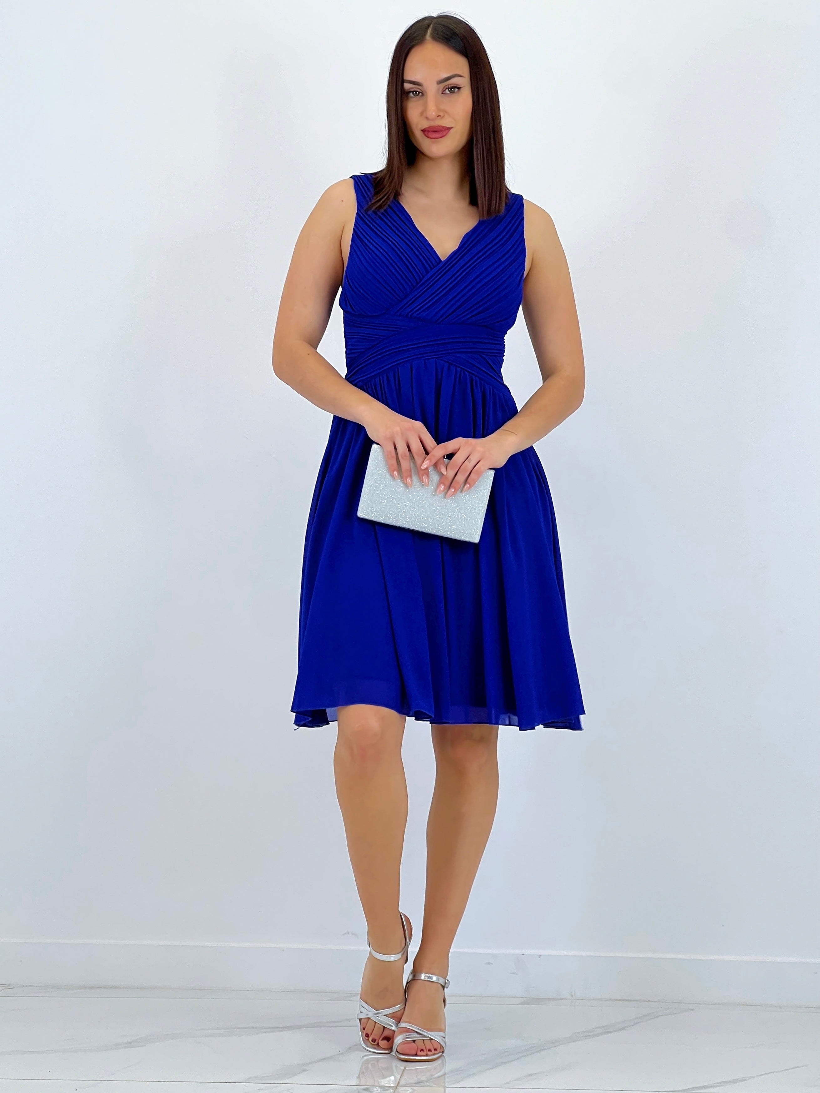 Vestido Elvia drapeado corto