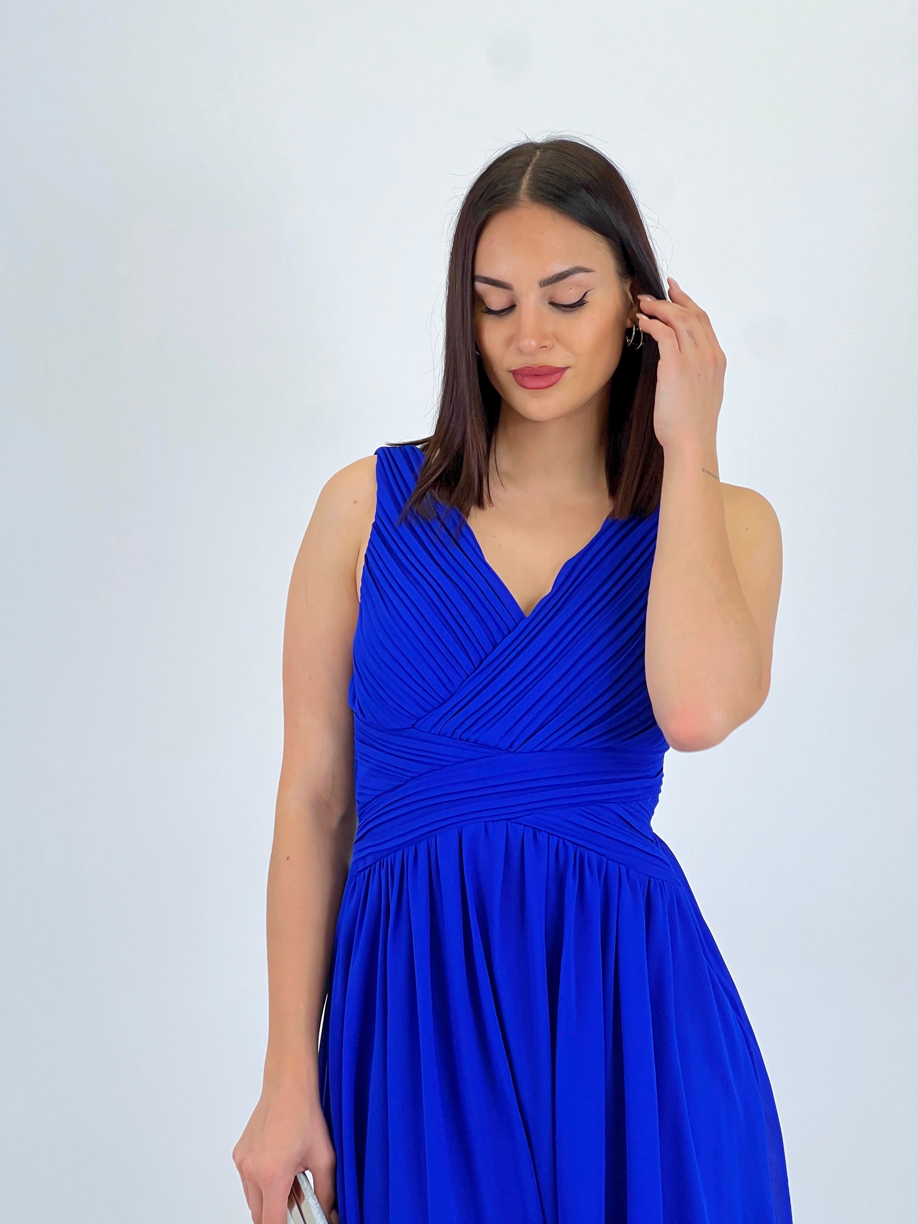 Vestido Elvia drapeado corto