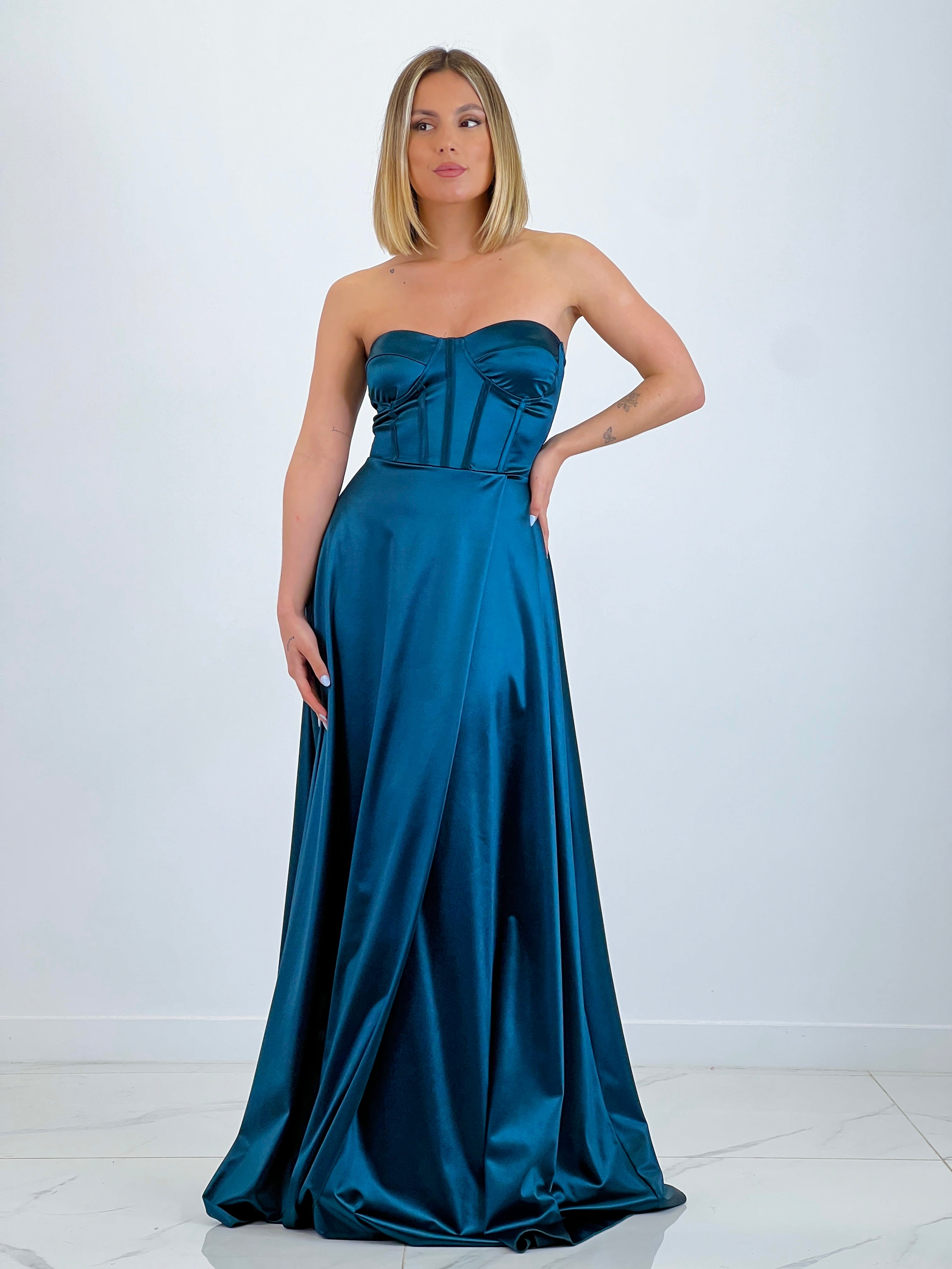 Vestido satinado Nelia