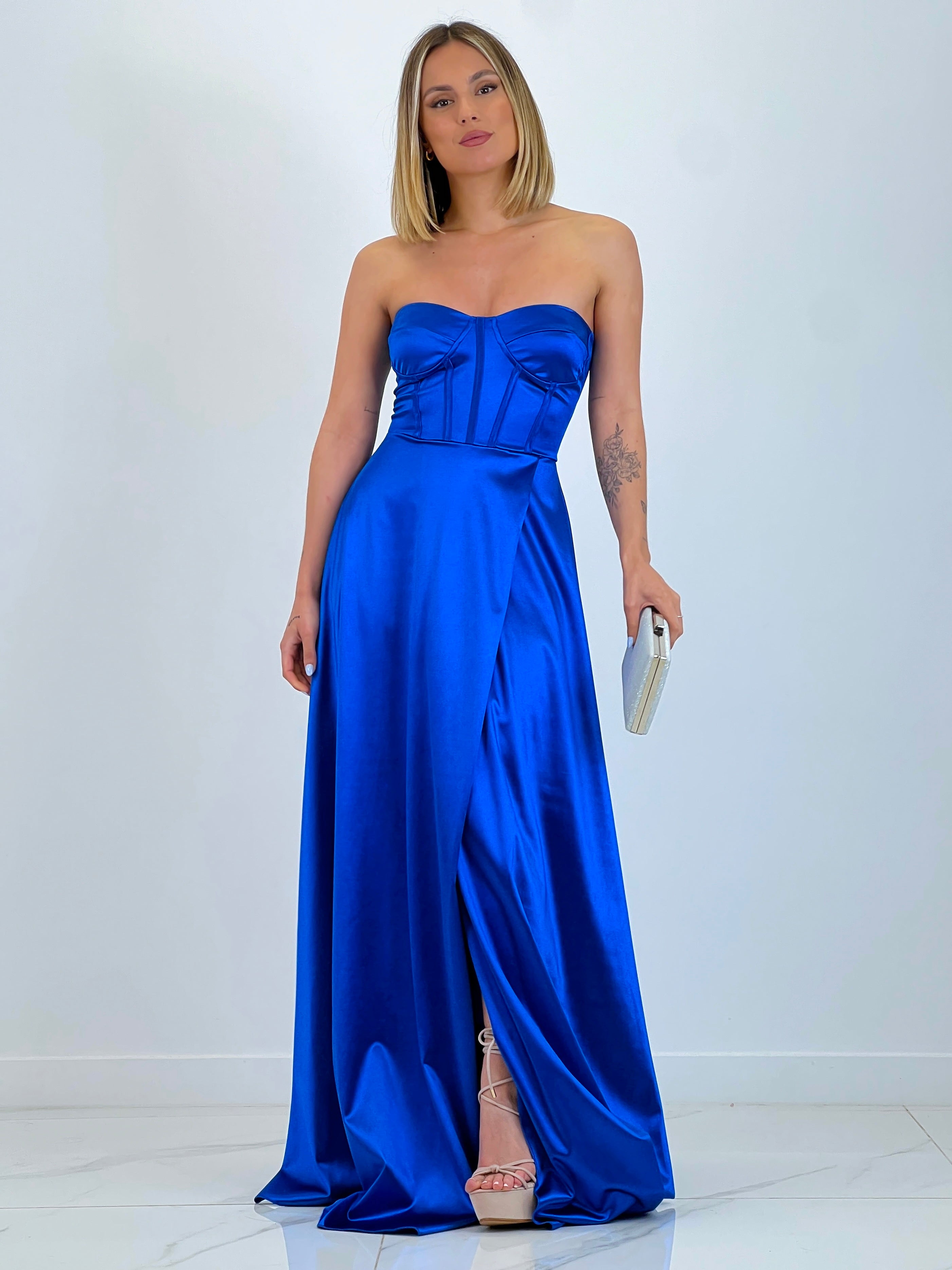 Vestido satinado Nelia