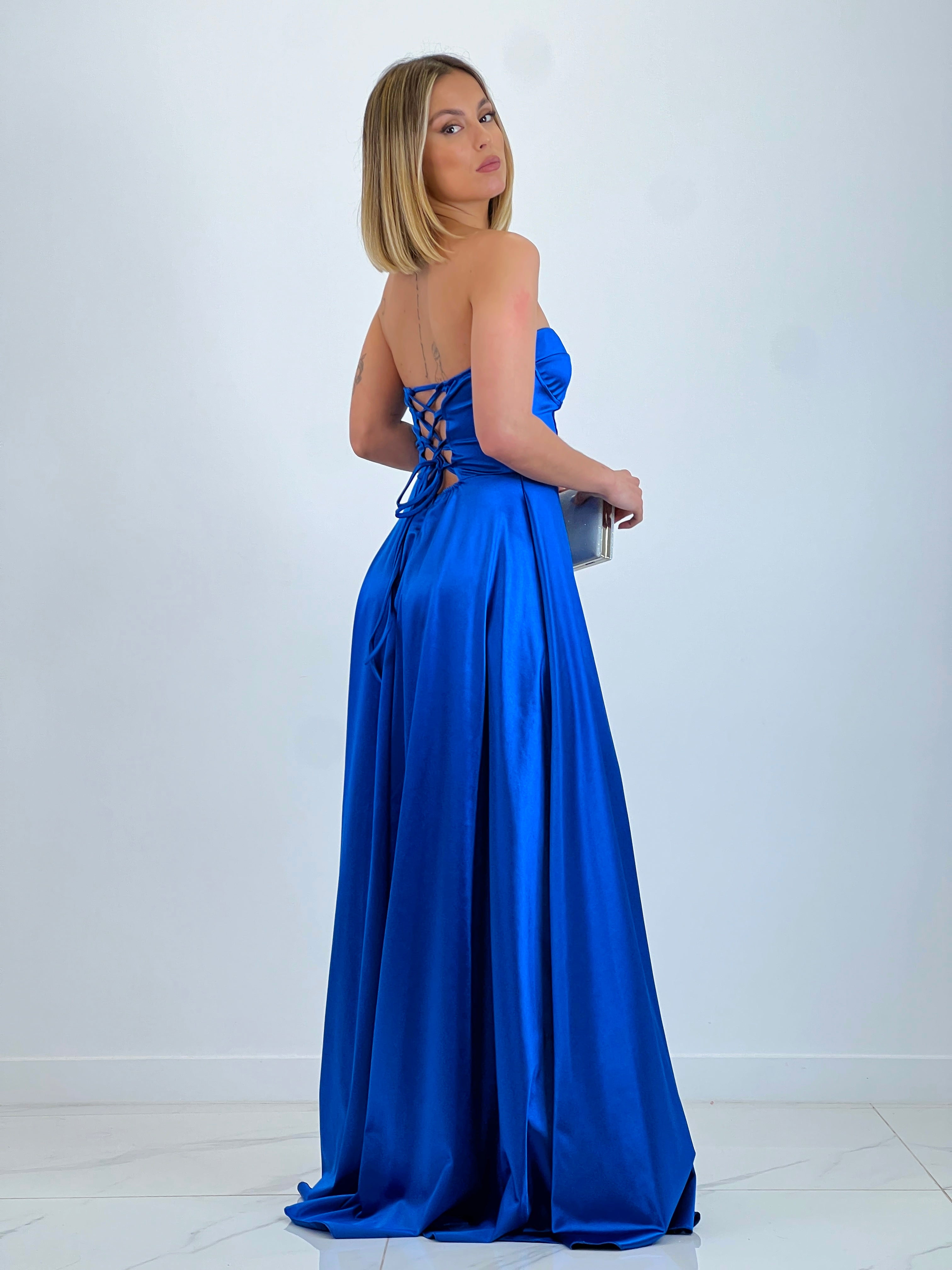 Vestido satinado Nelia