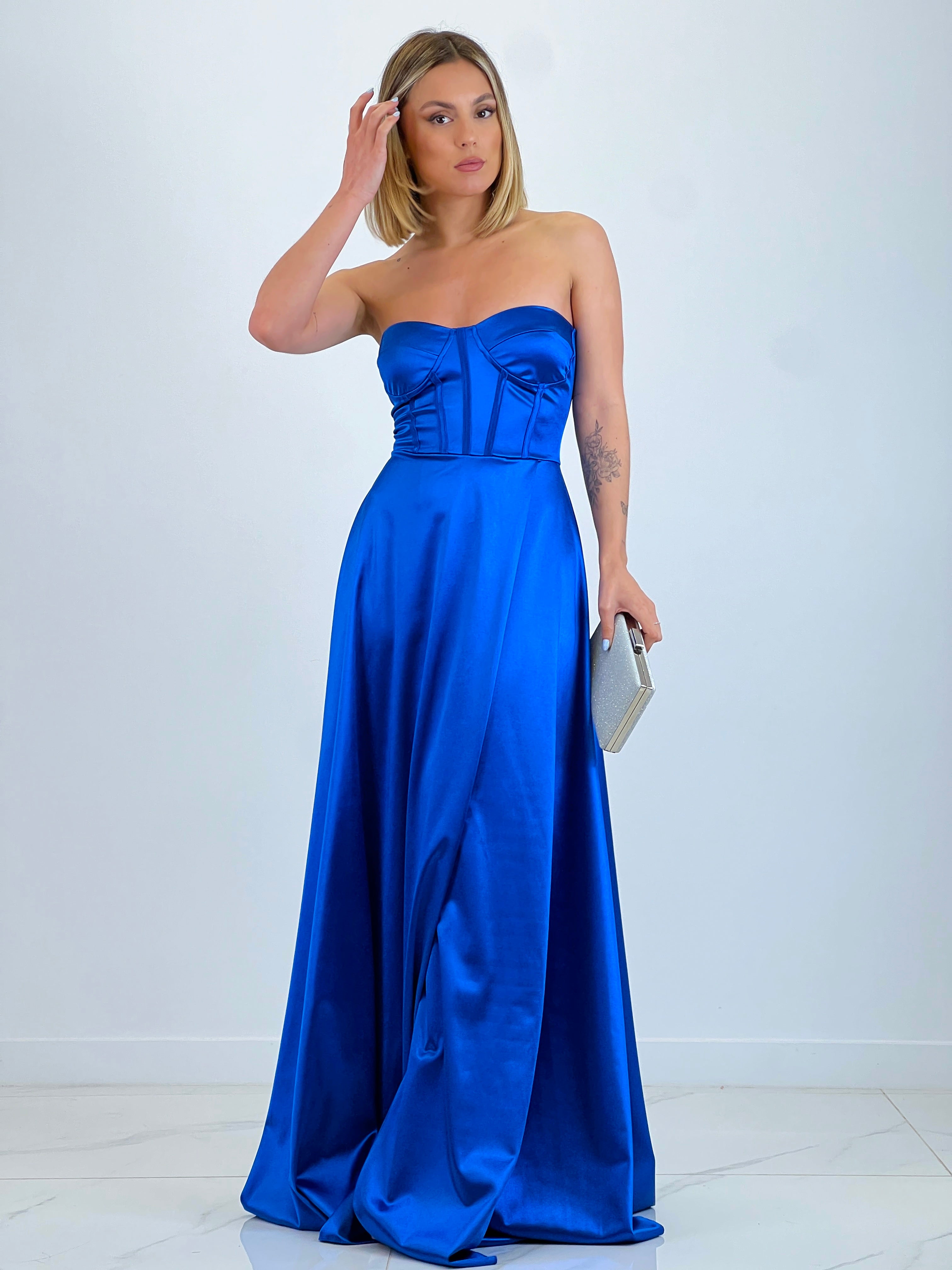 Vestido satinado Nelia