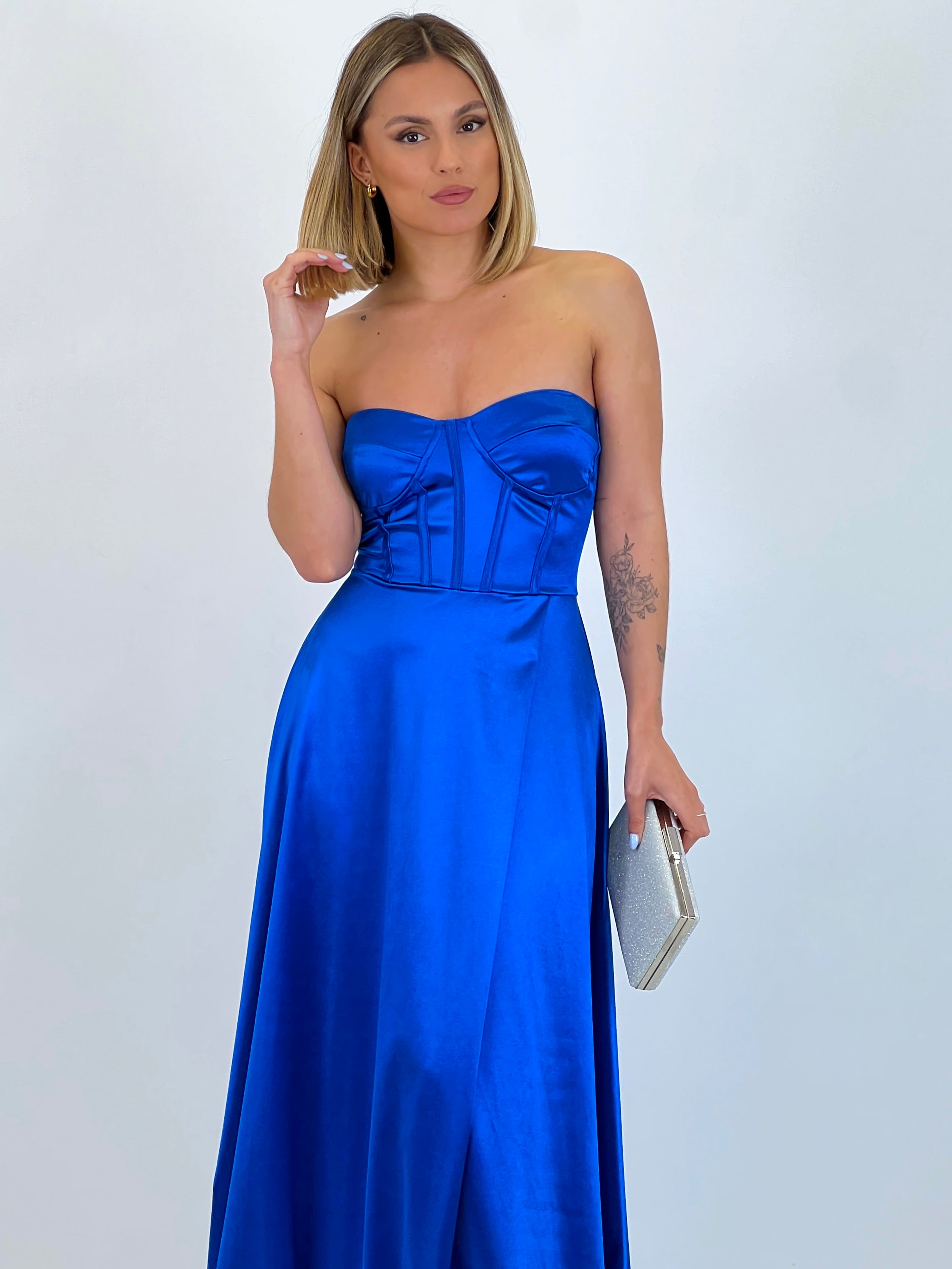 Vestido satinado Nelia