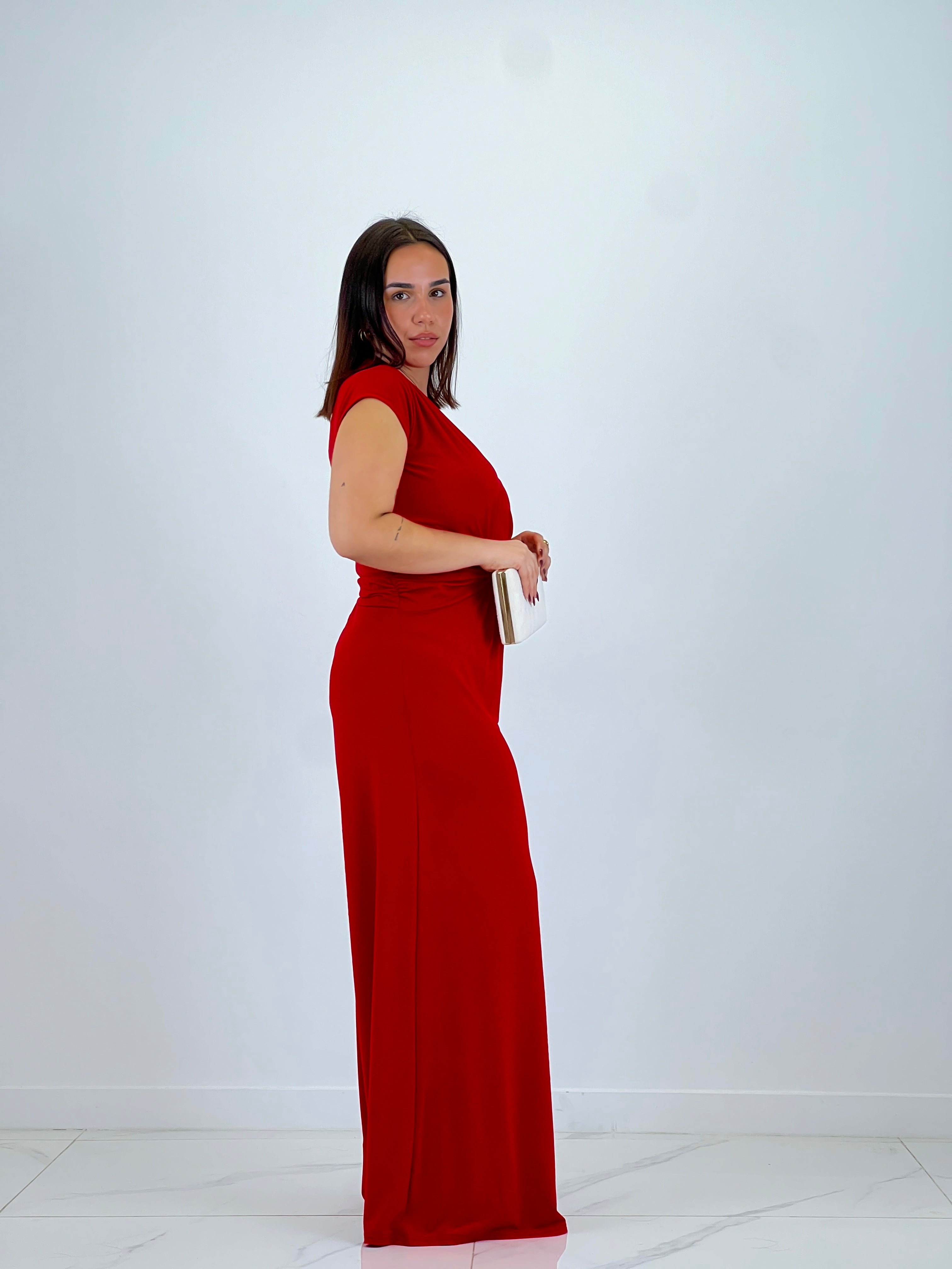 Mono fruncido manga corta