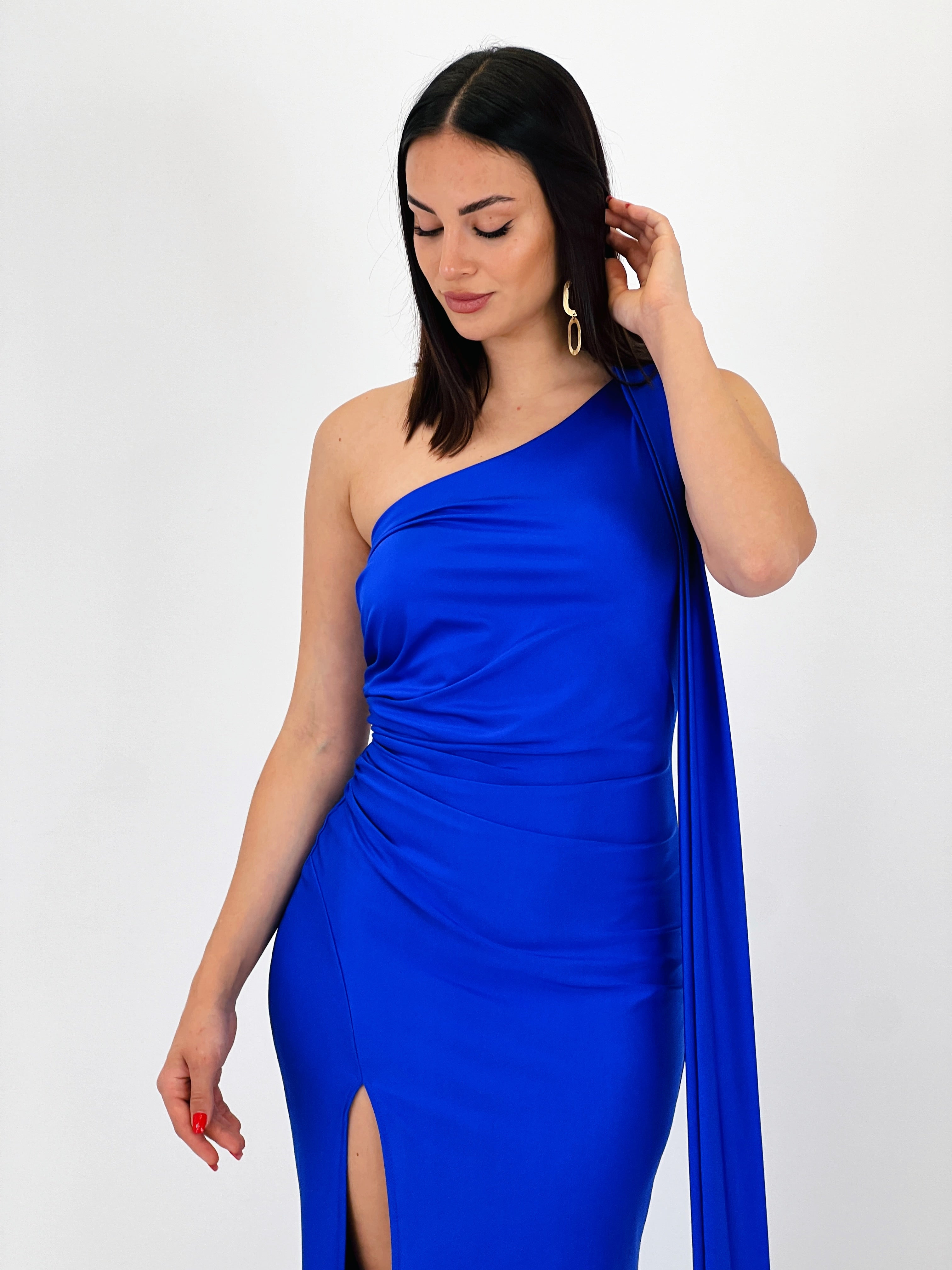 Vestido asimétrico satiando Sidney - Zebra&Maduixa®