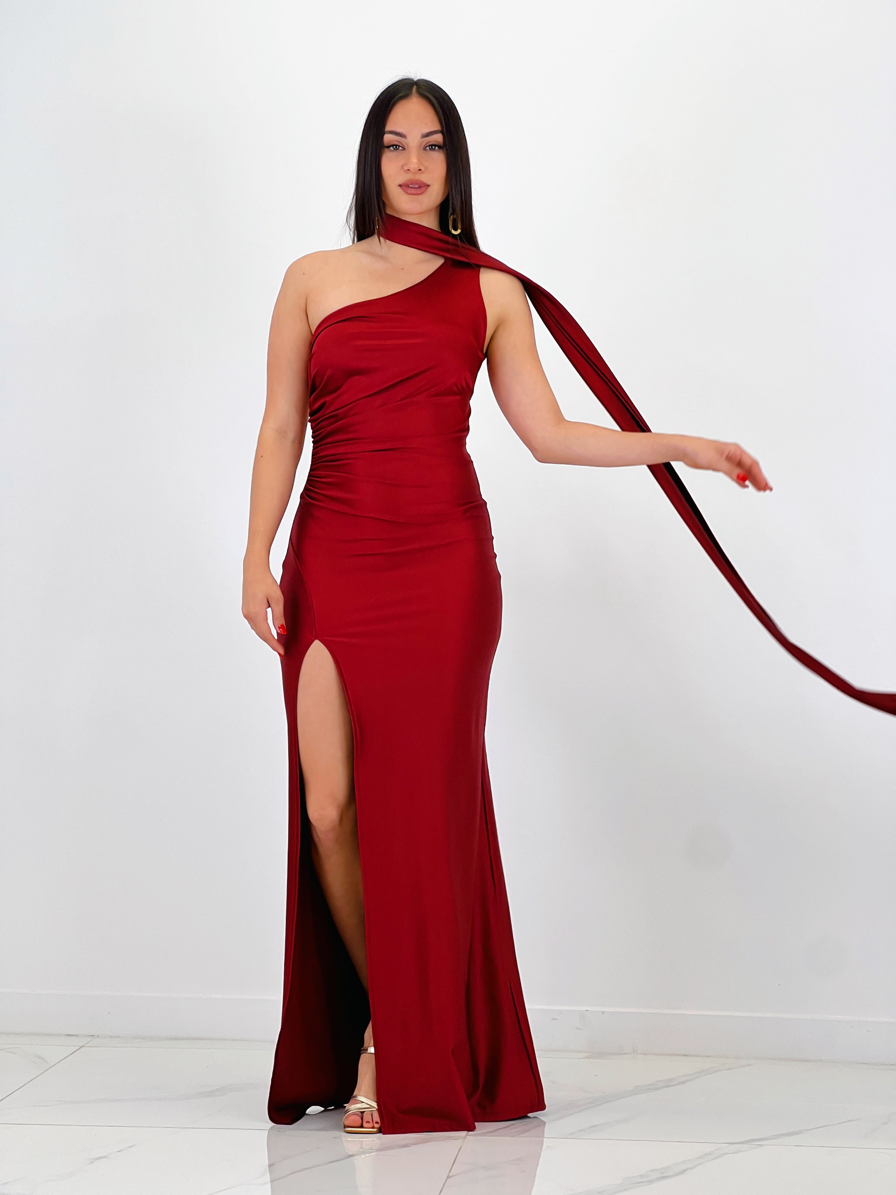 Vestido asimétrico satiando Sidney - Zebra&Maduixa®