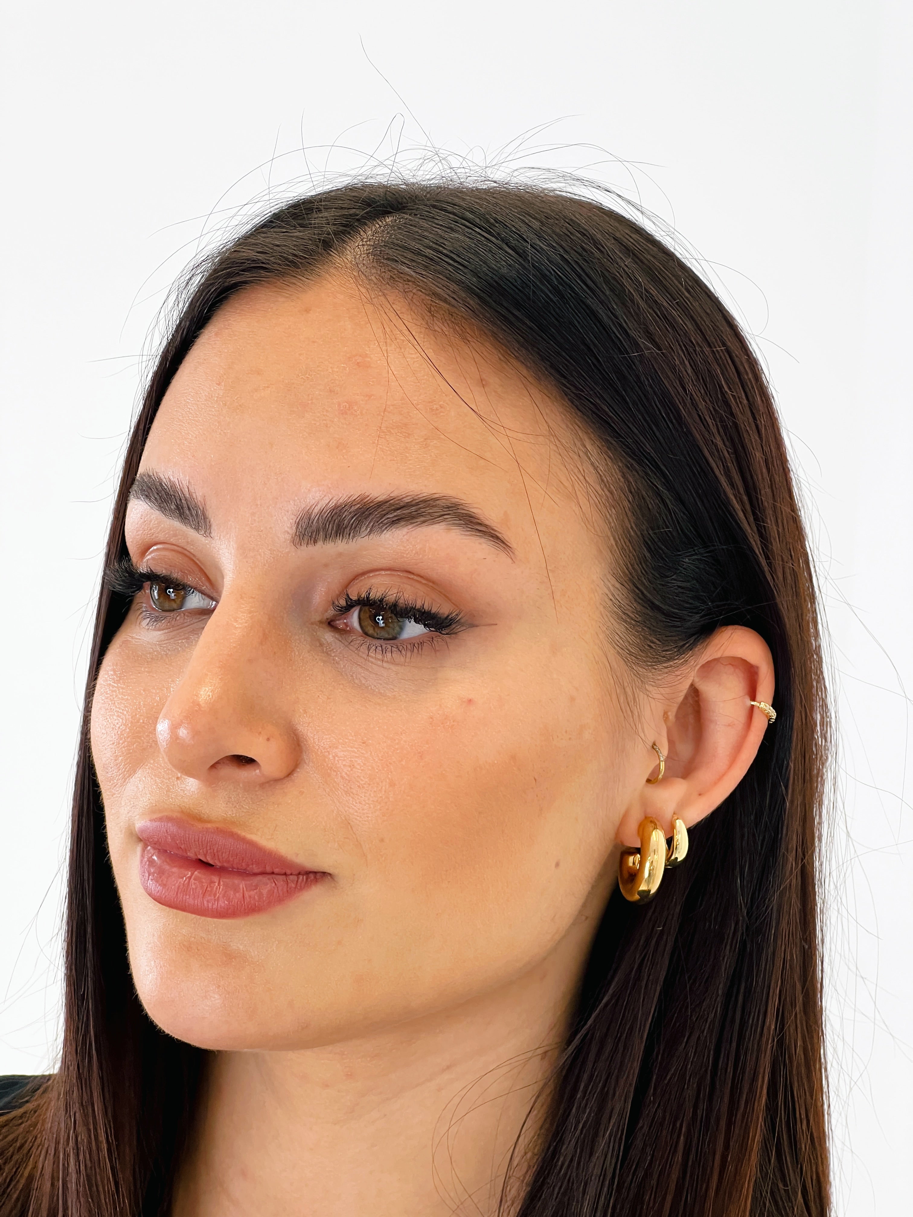 Pendientes aro grueso mediano