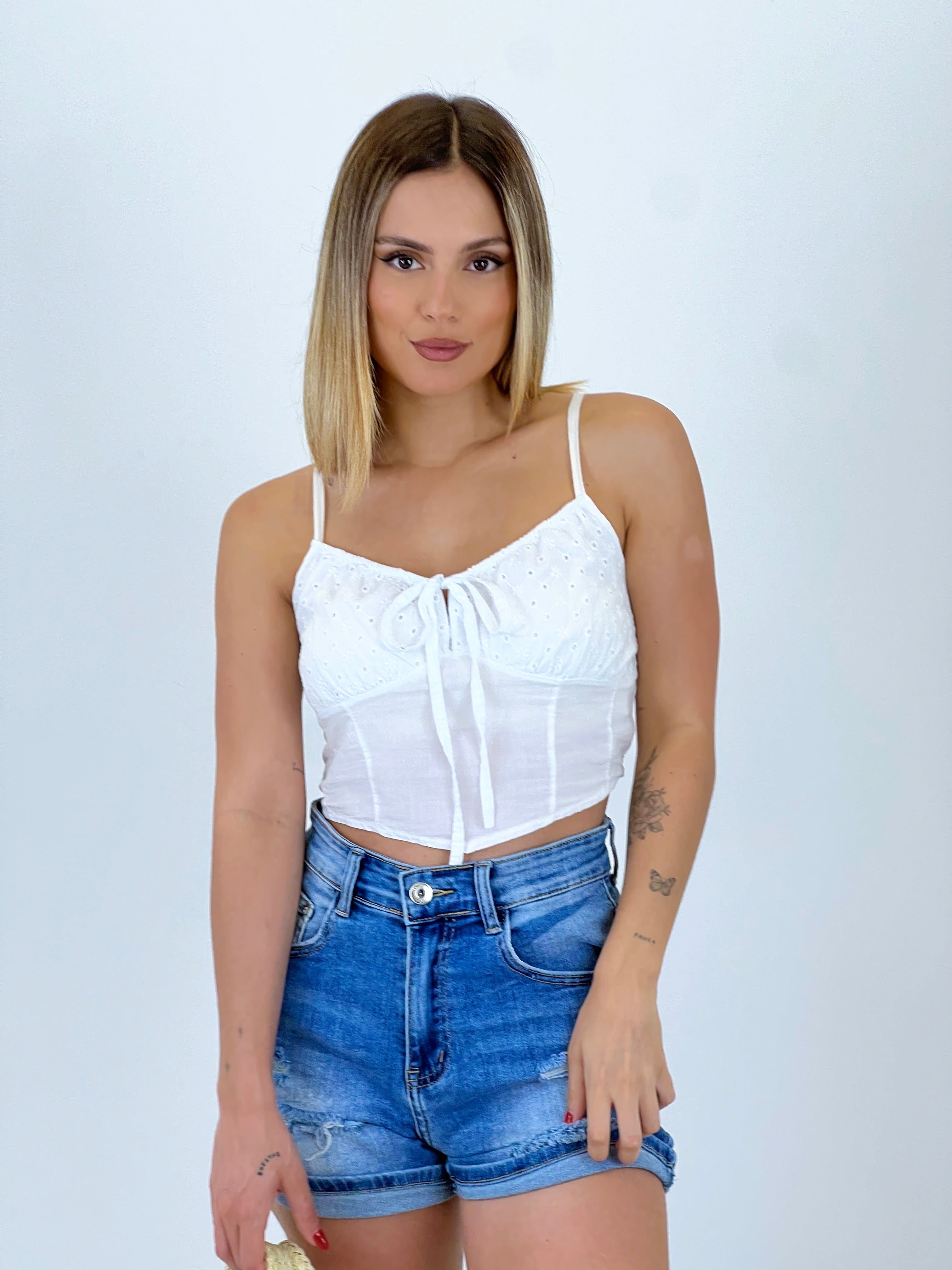 Binibeca embroidered corset top
