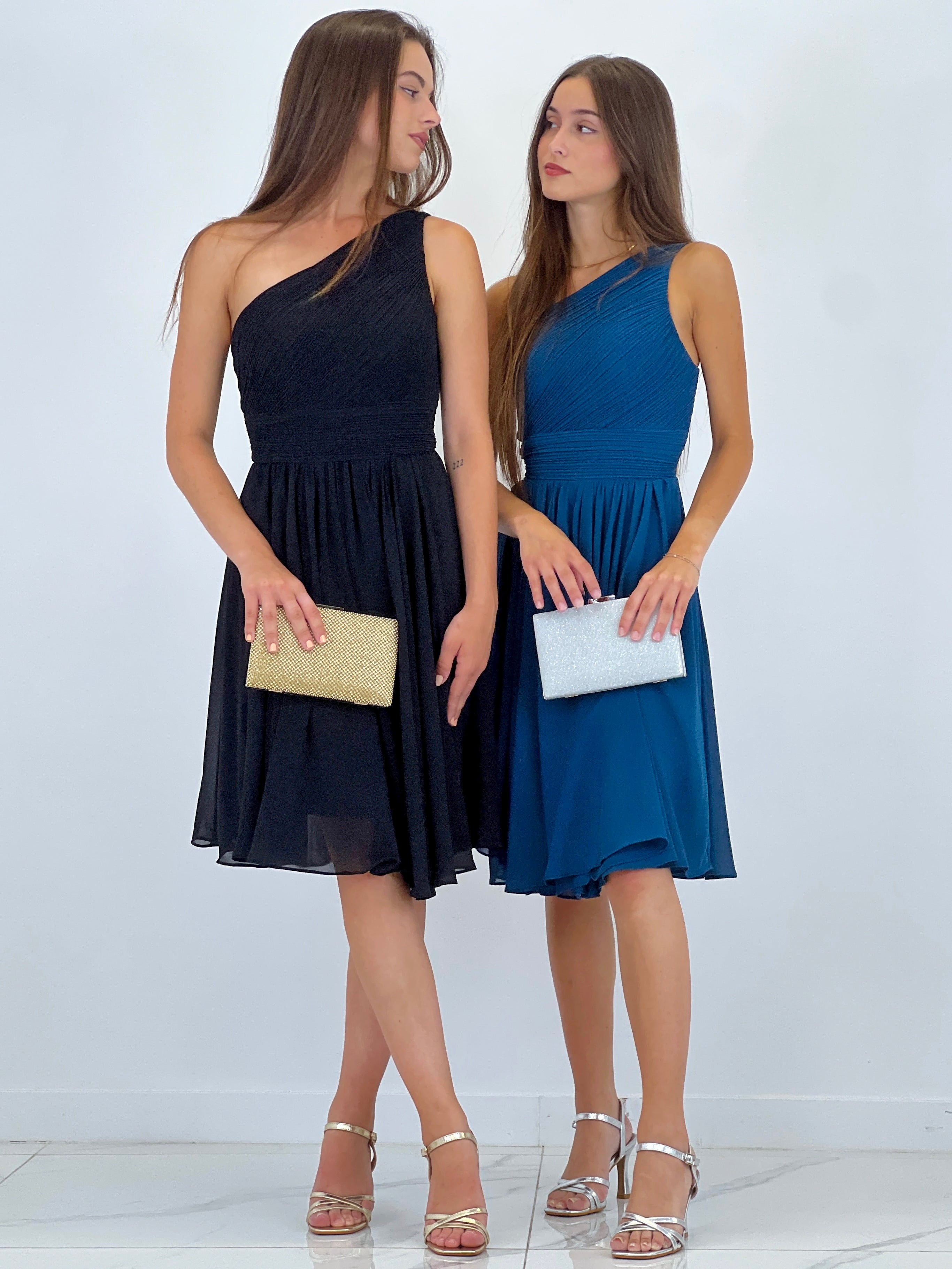 Vestido drapeado romano Corto - Zebra&Maduixa®