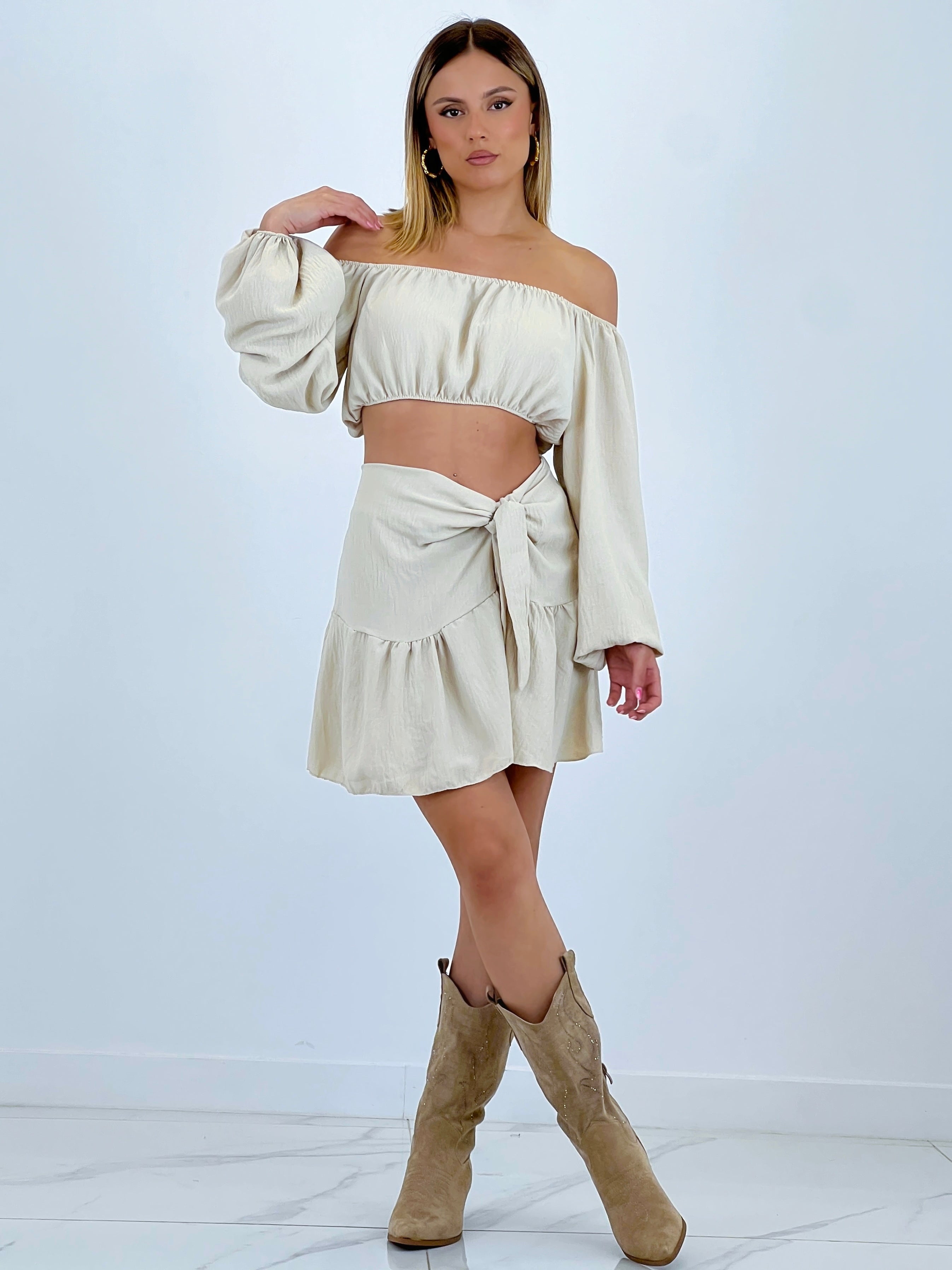 Conjunto falda pareo