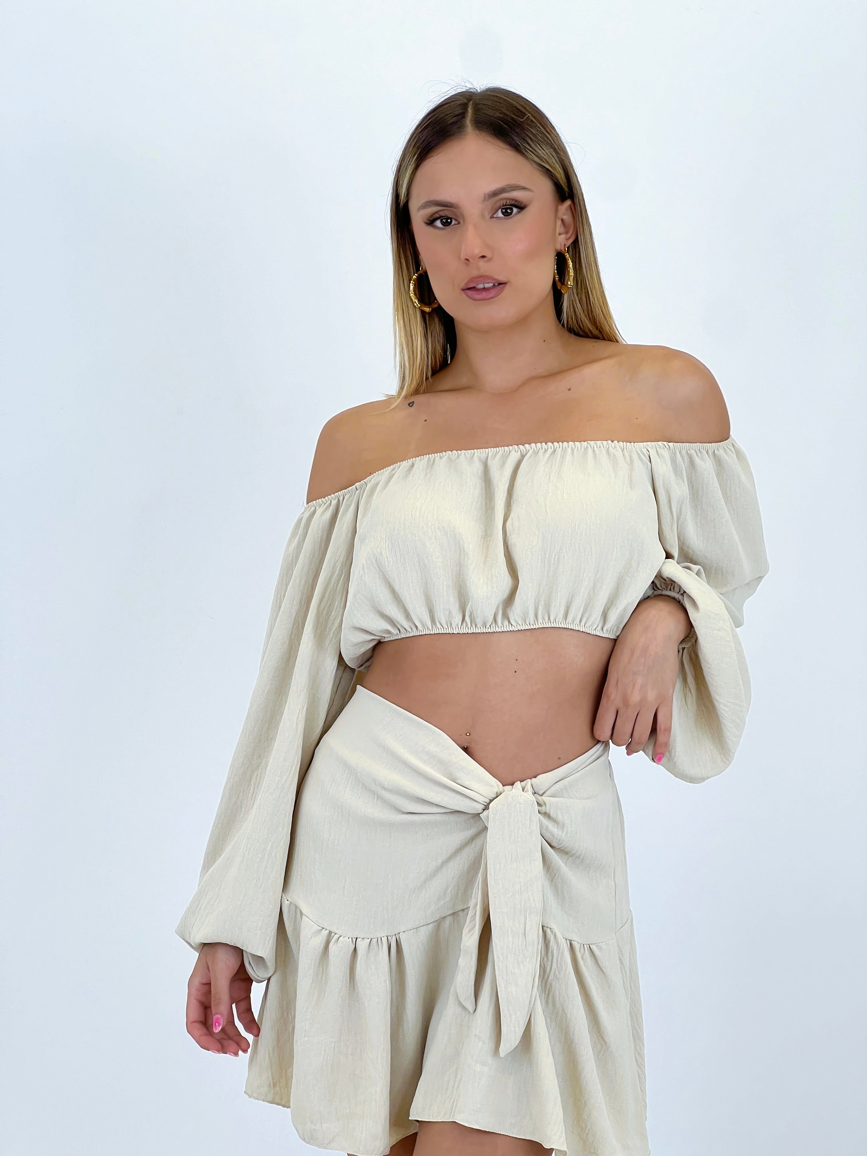 Conjunto falda pareo