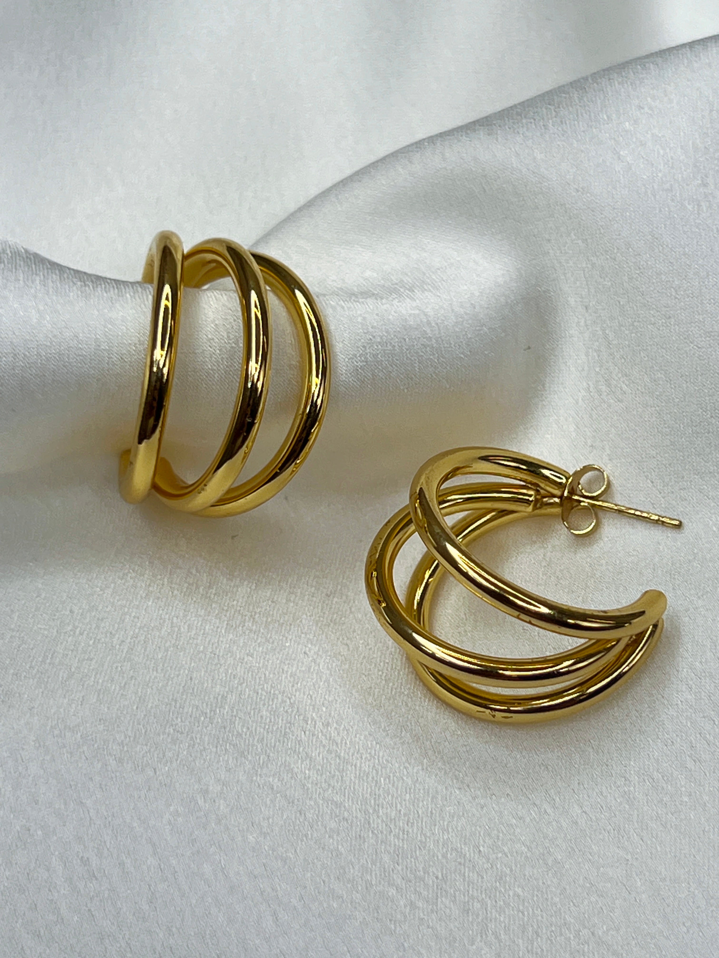 Pendientes triple aros