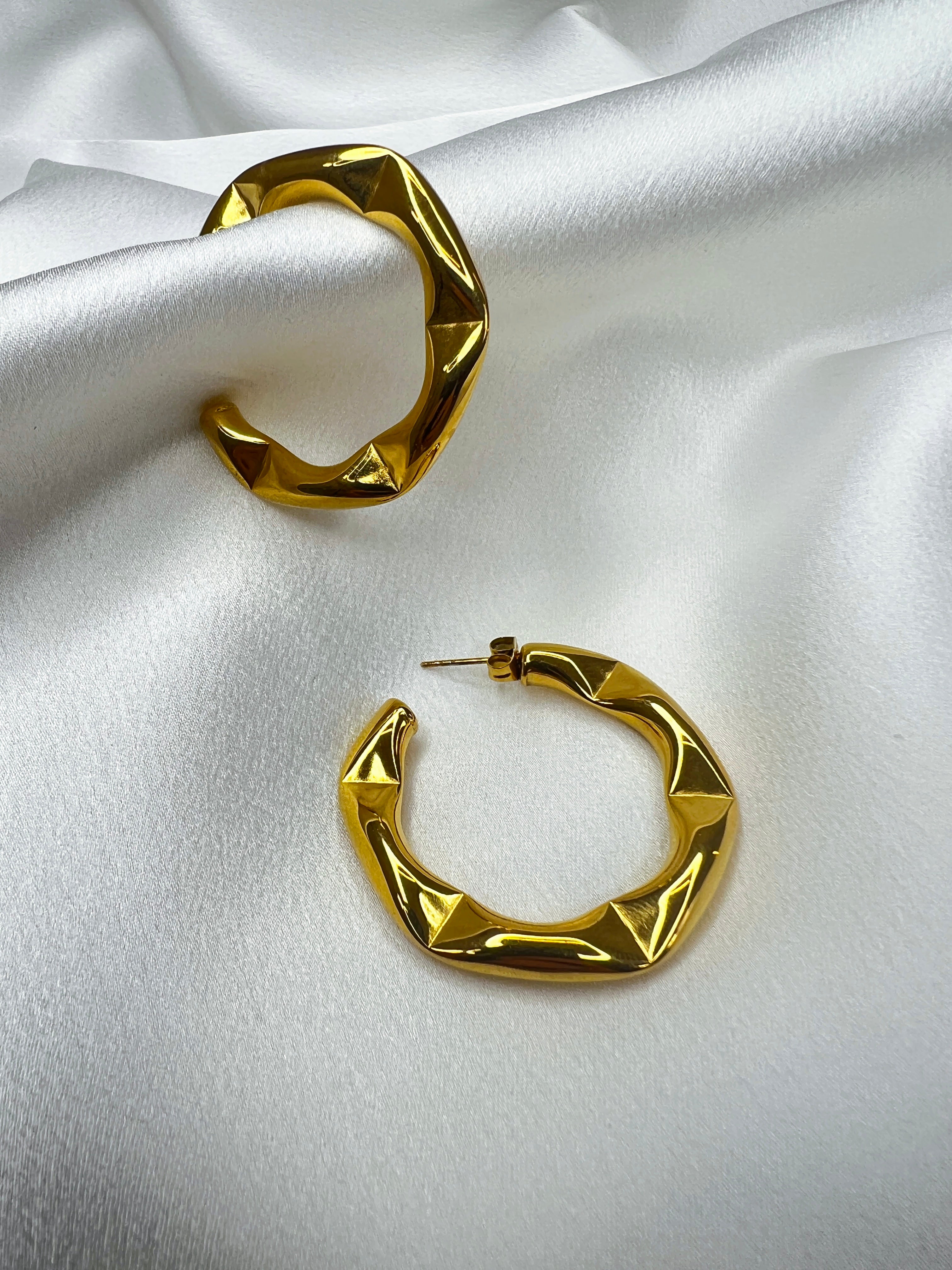 Pendientes aro rizado