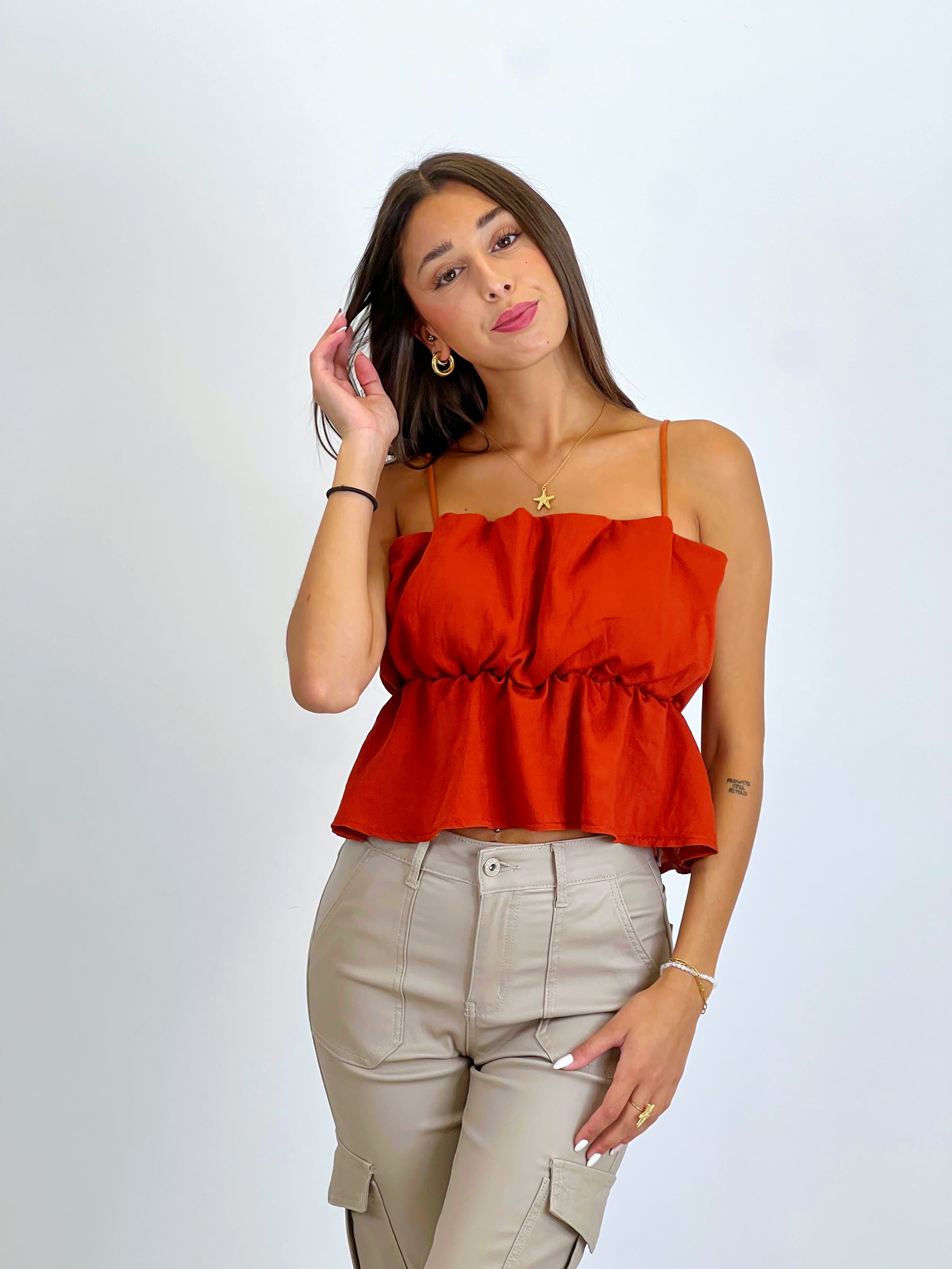 Top con spalline Thais