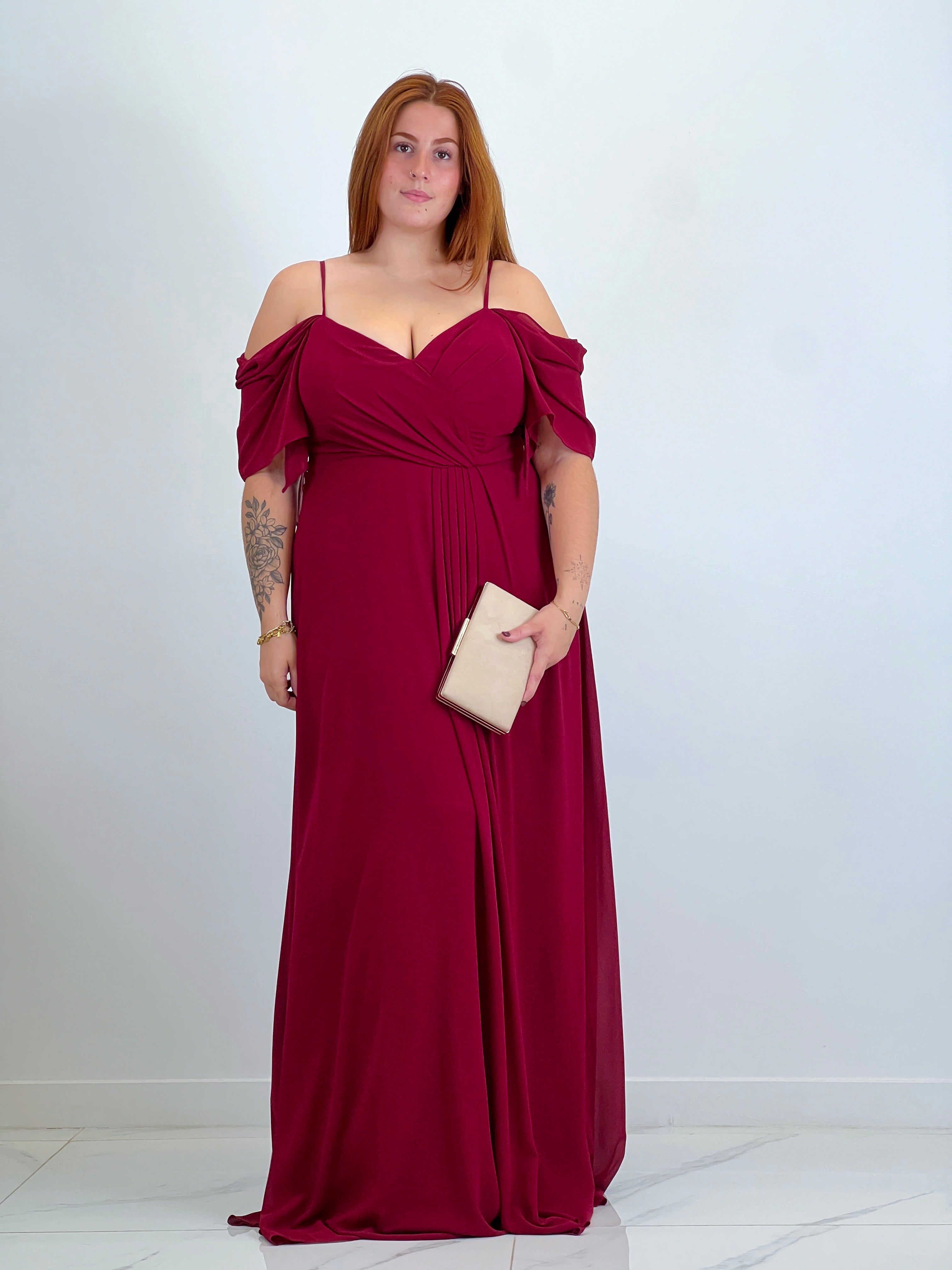 Vestido manga caída Elia