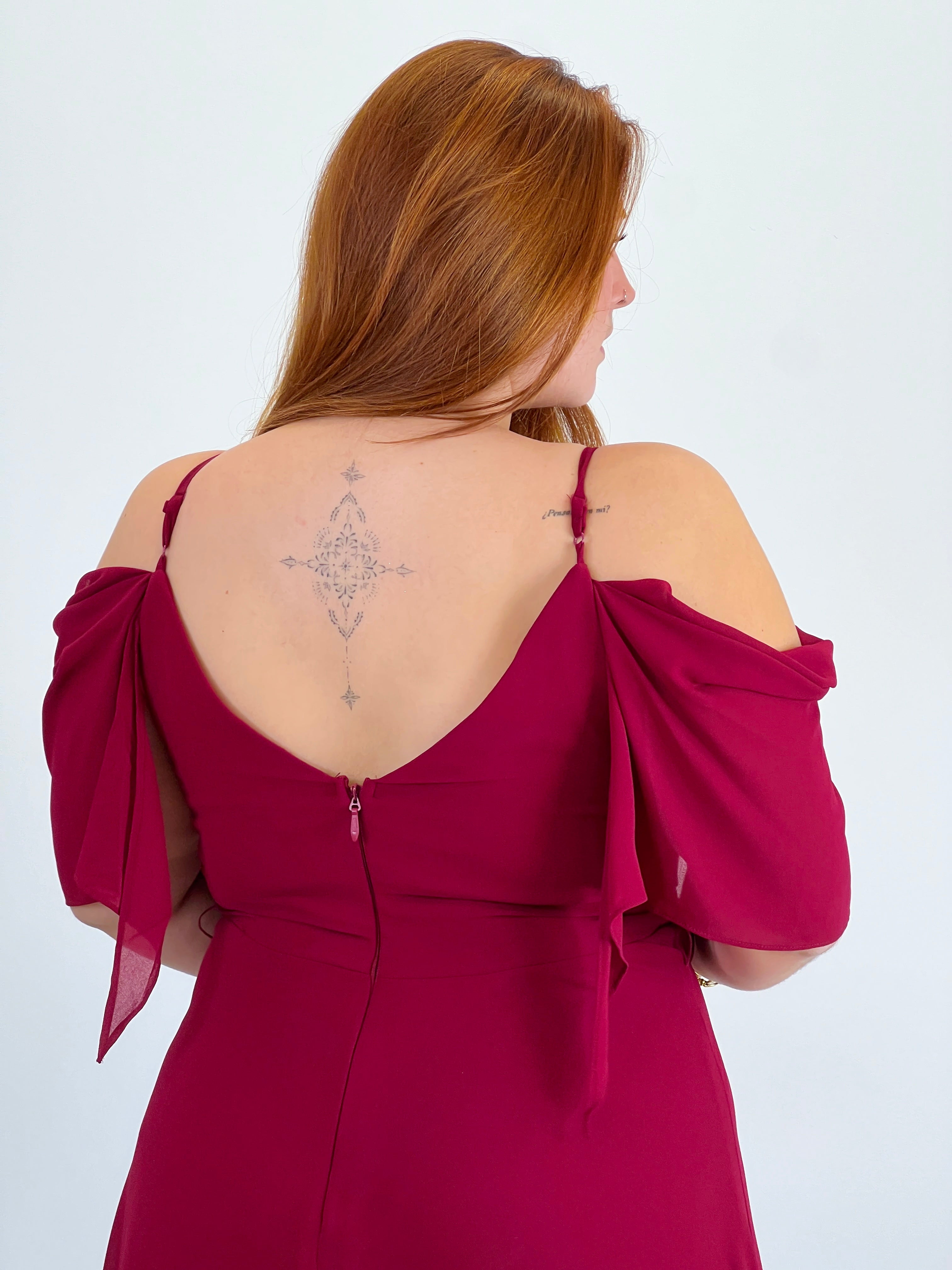 Vestido manga caída Elia