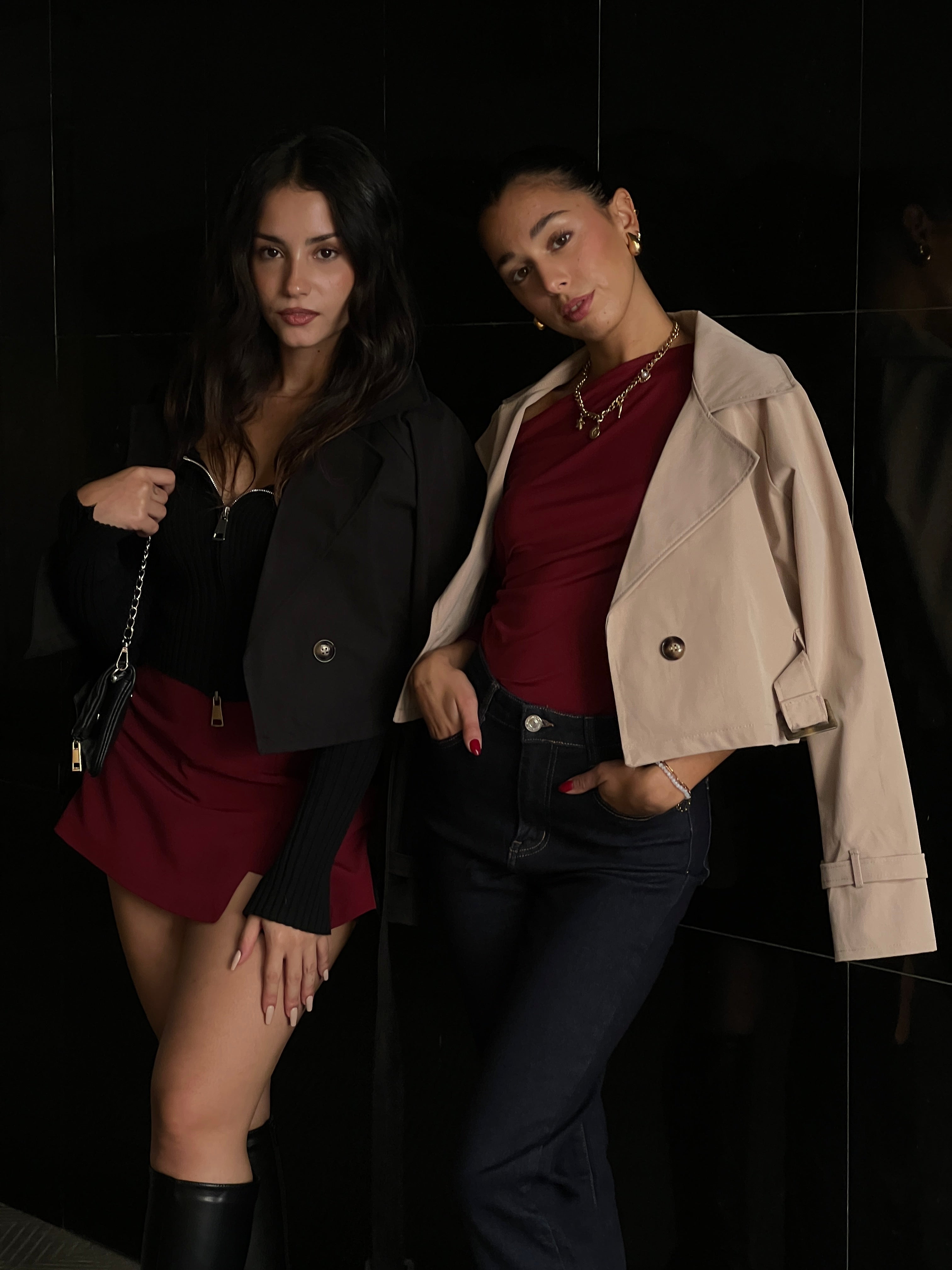 Belted trench jacket