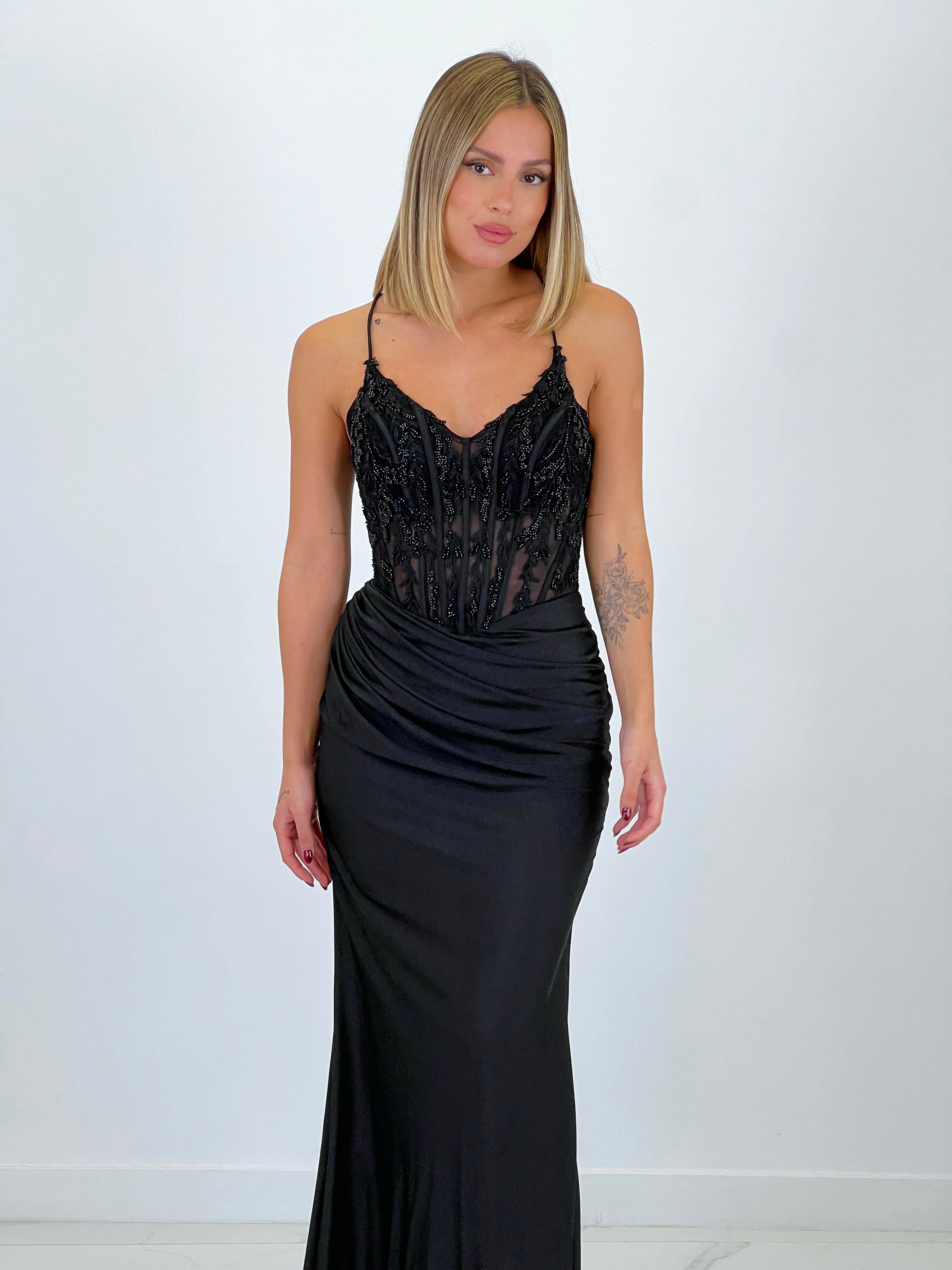 Vestido corsetero pedrería Aitana