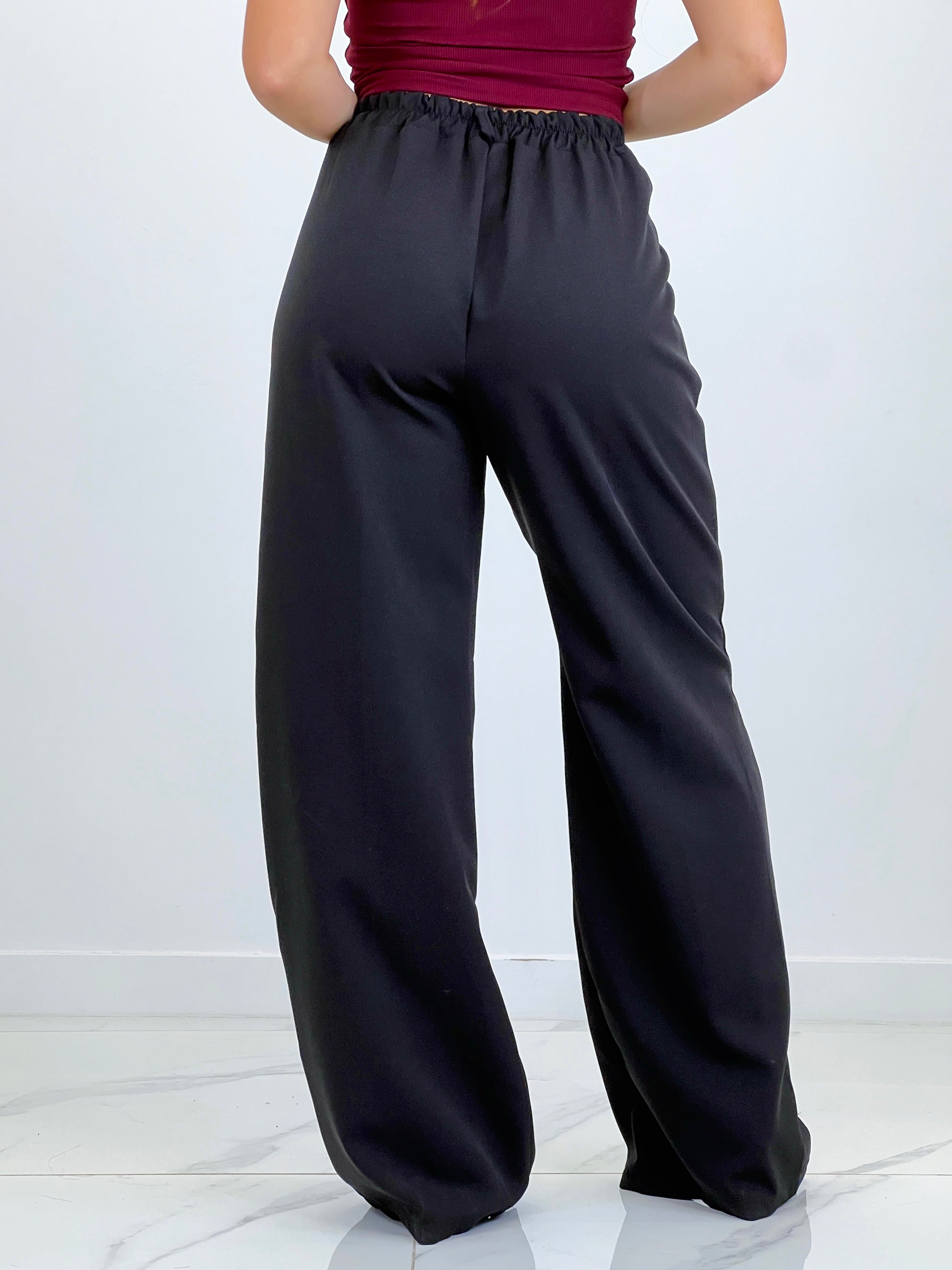 Blazer and straight-leg pants set