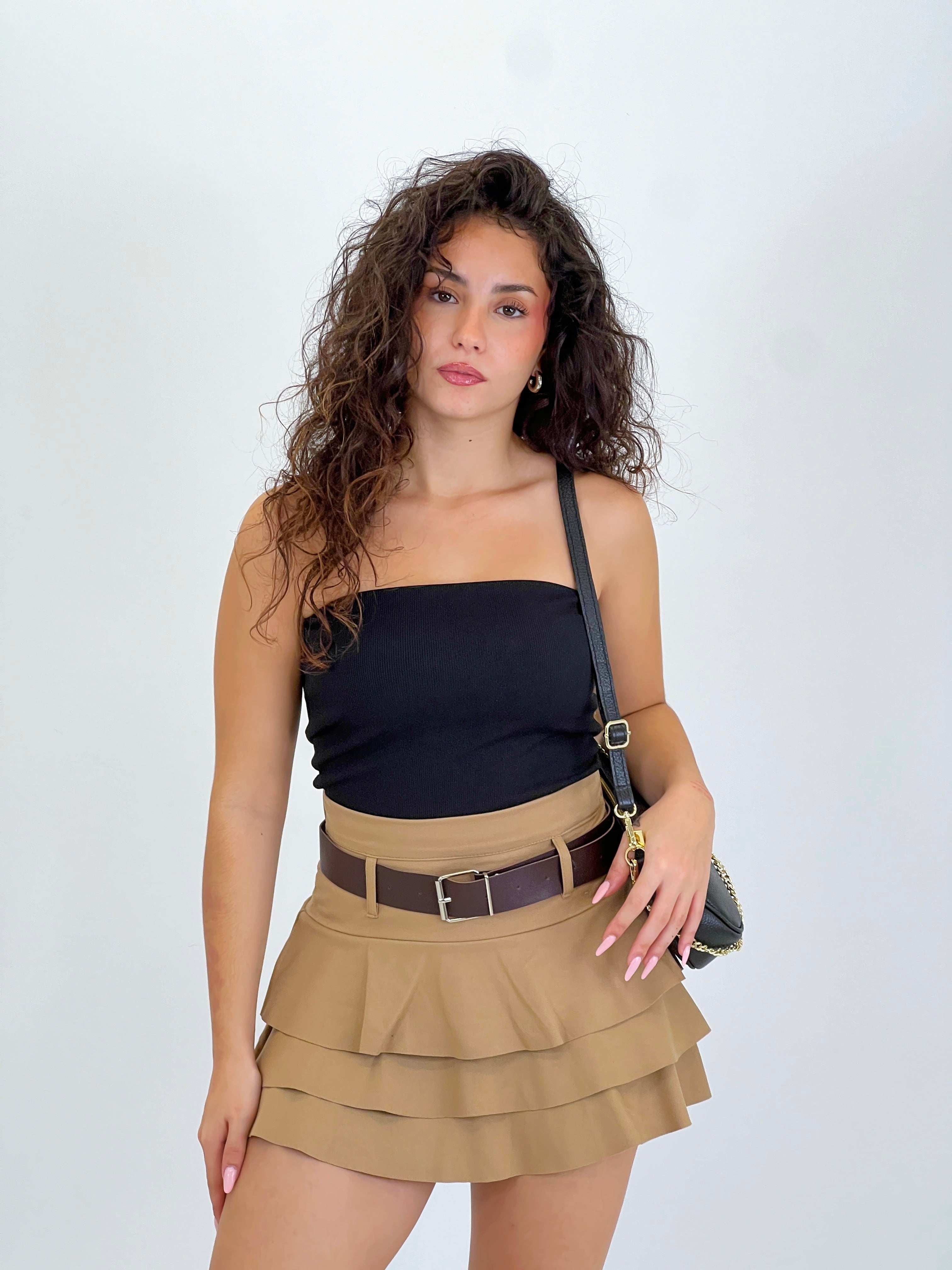 Falda pantalón volantes