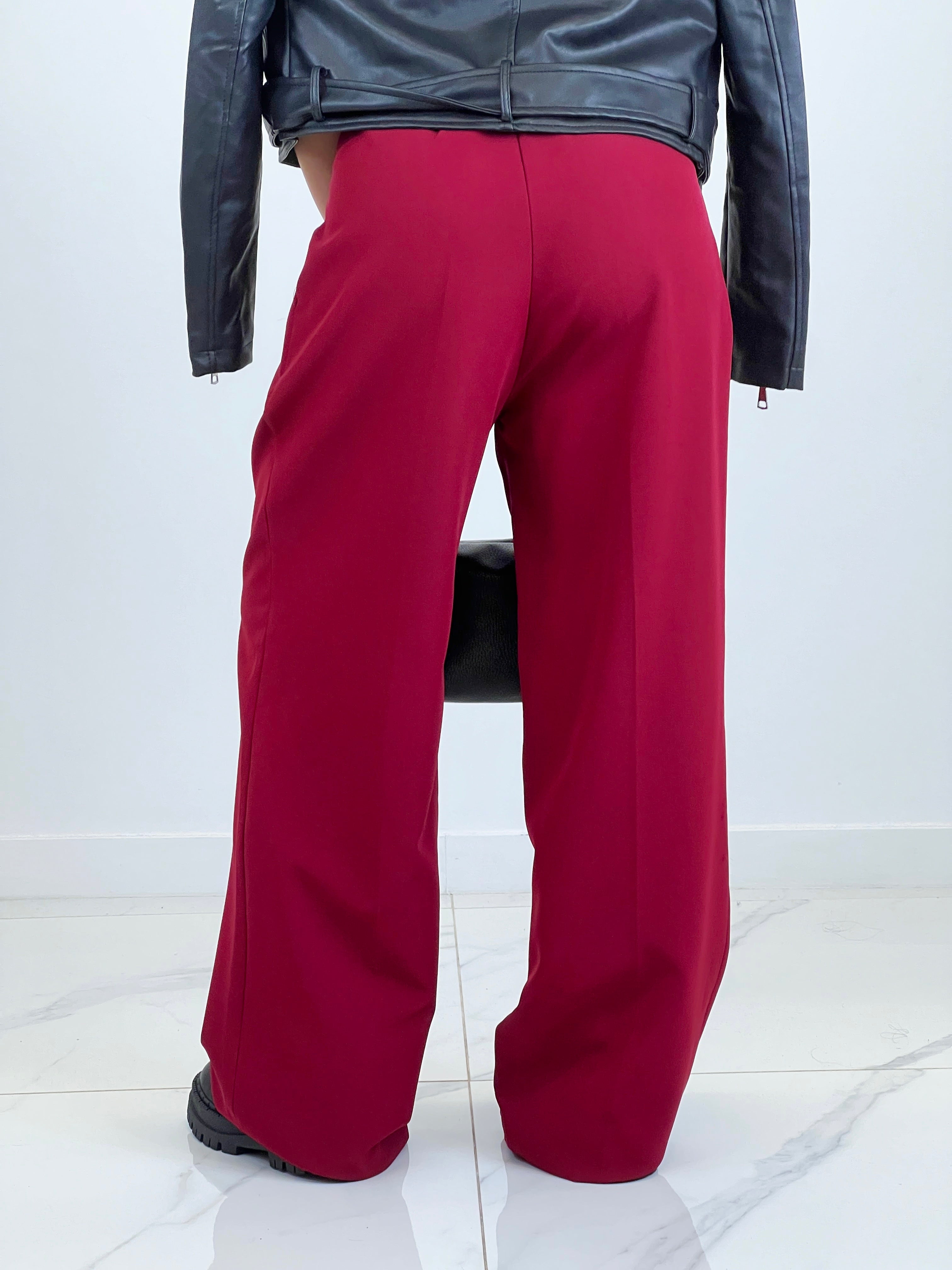 Pantalón pinzas wide leg