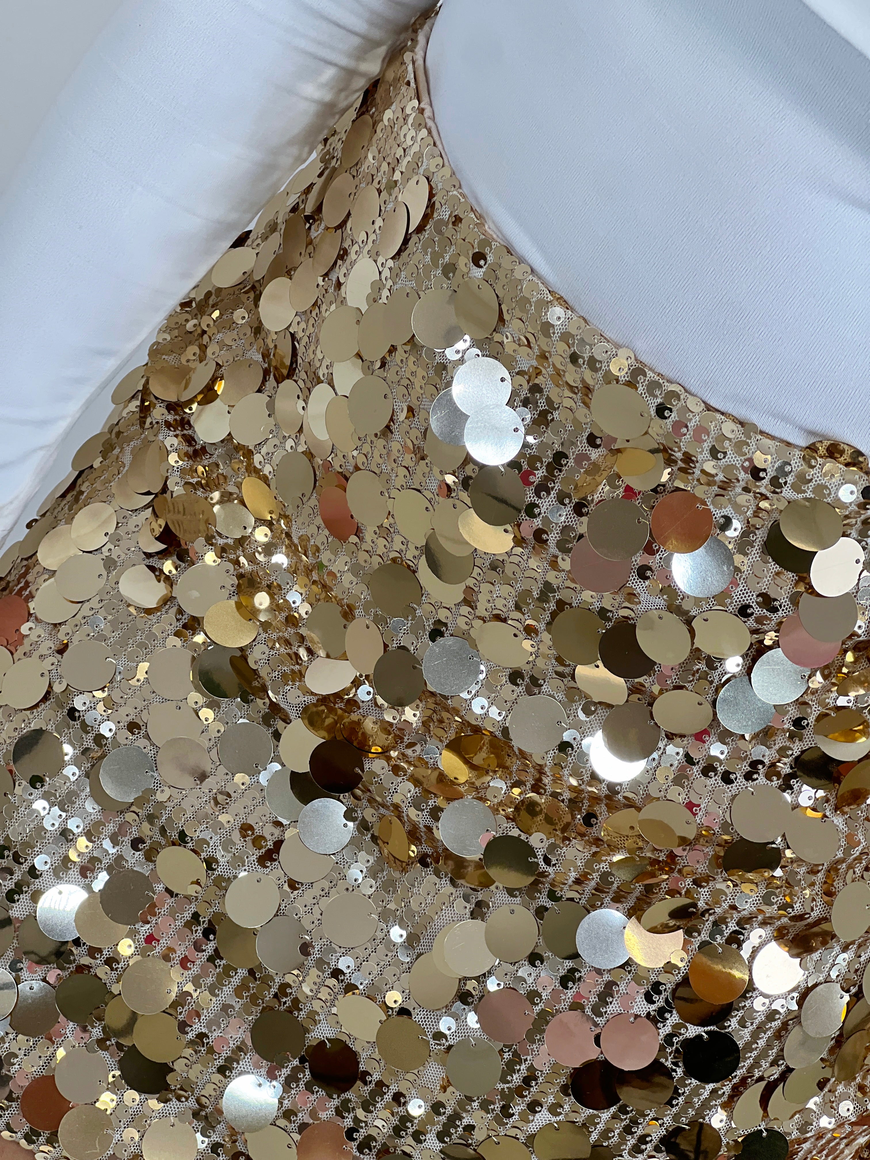 Jupe pailletée combinée