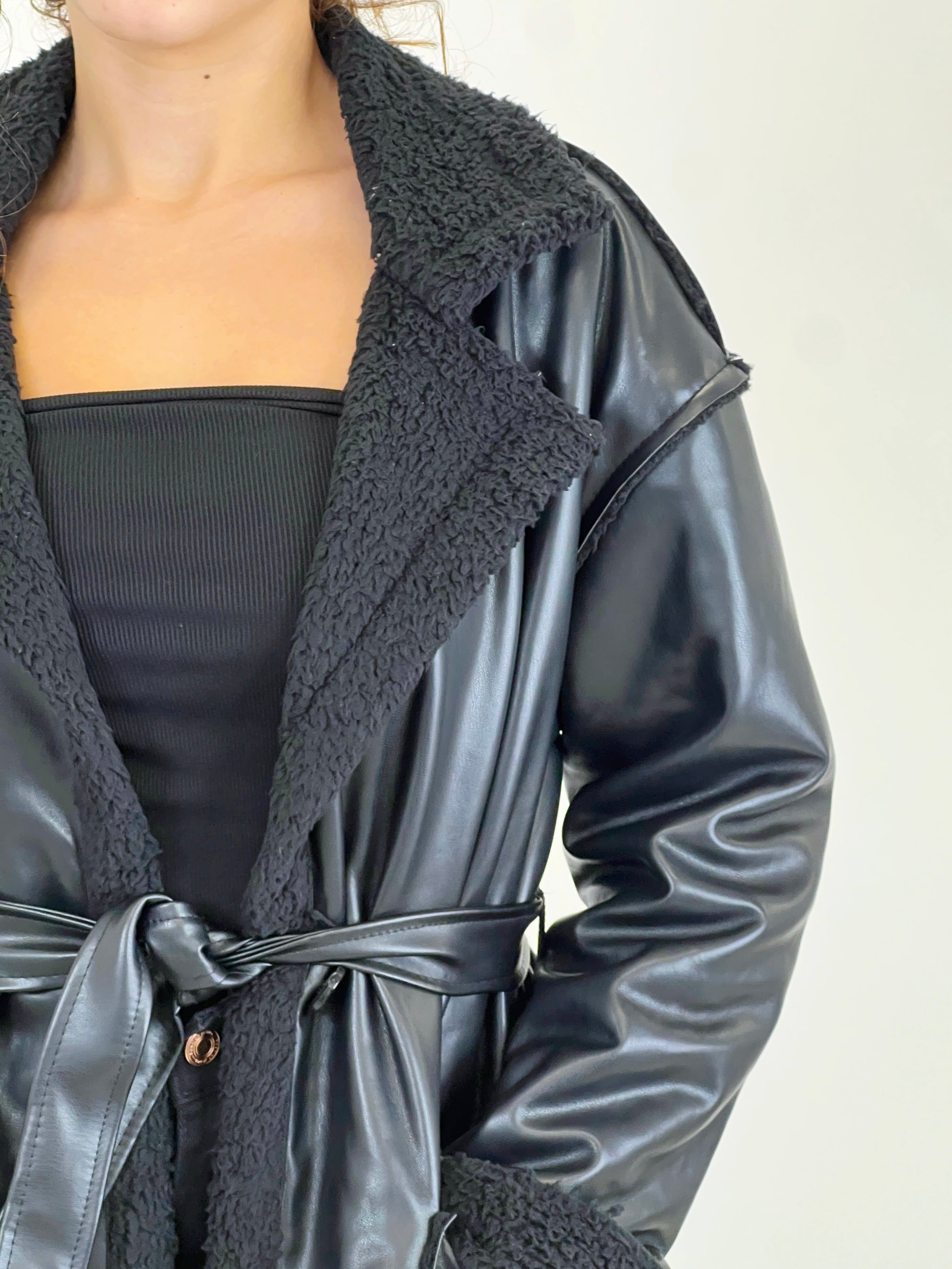 Double-sided belt coat