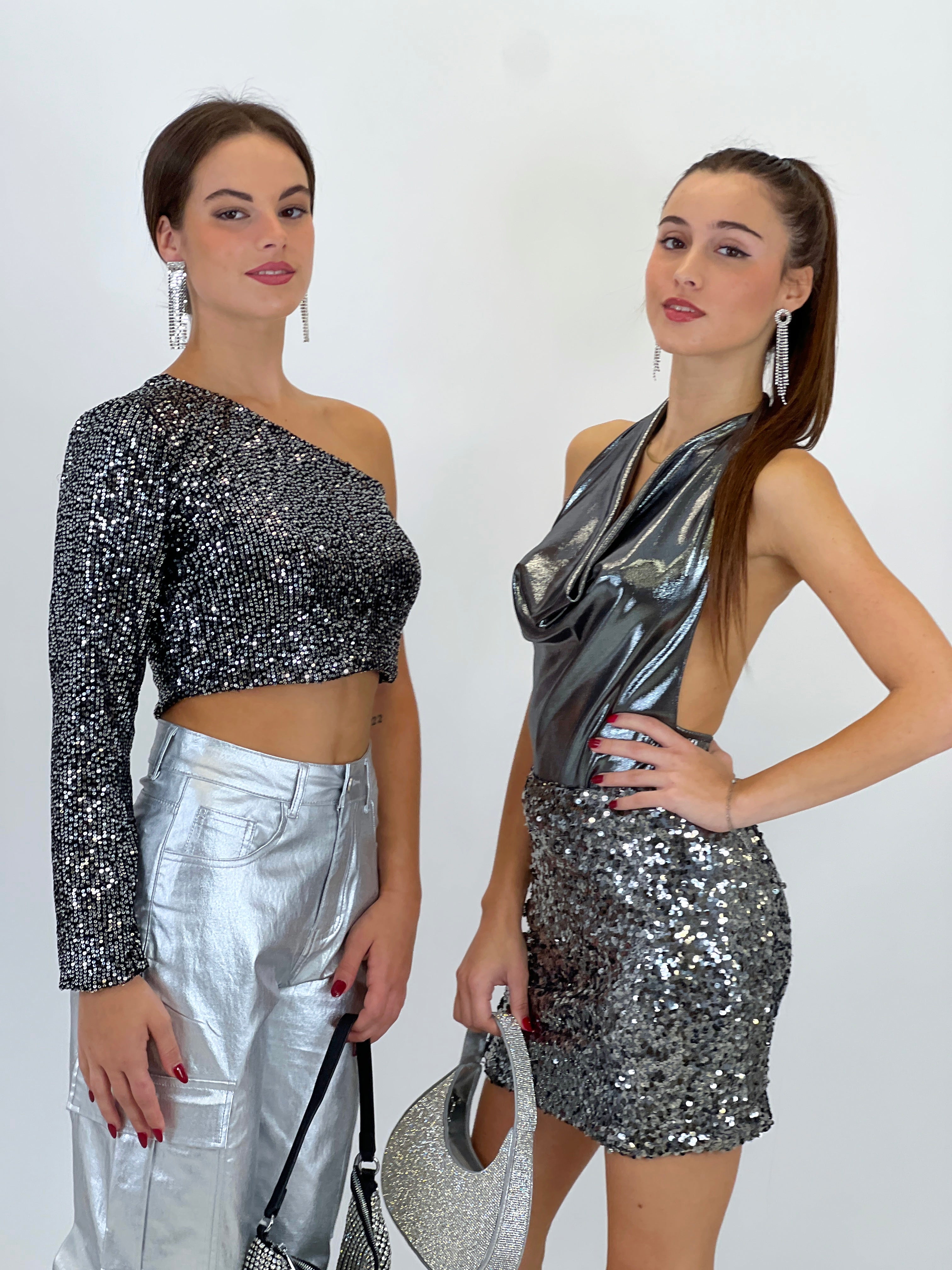 Falda lentejuela ceñida