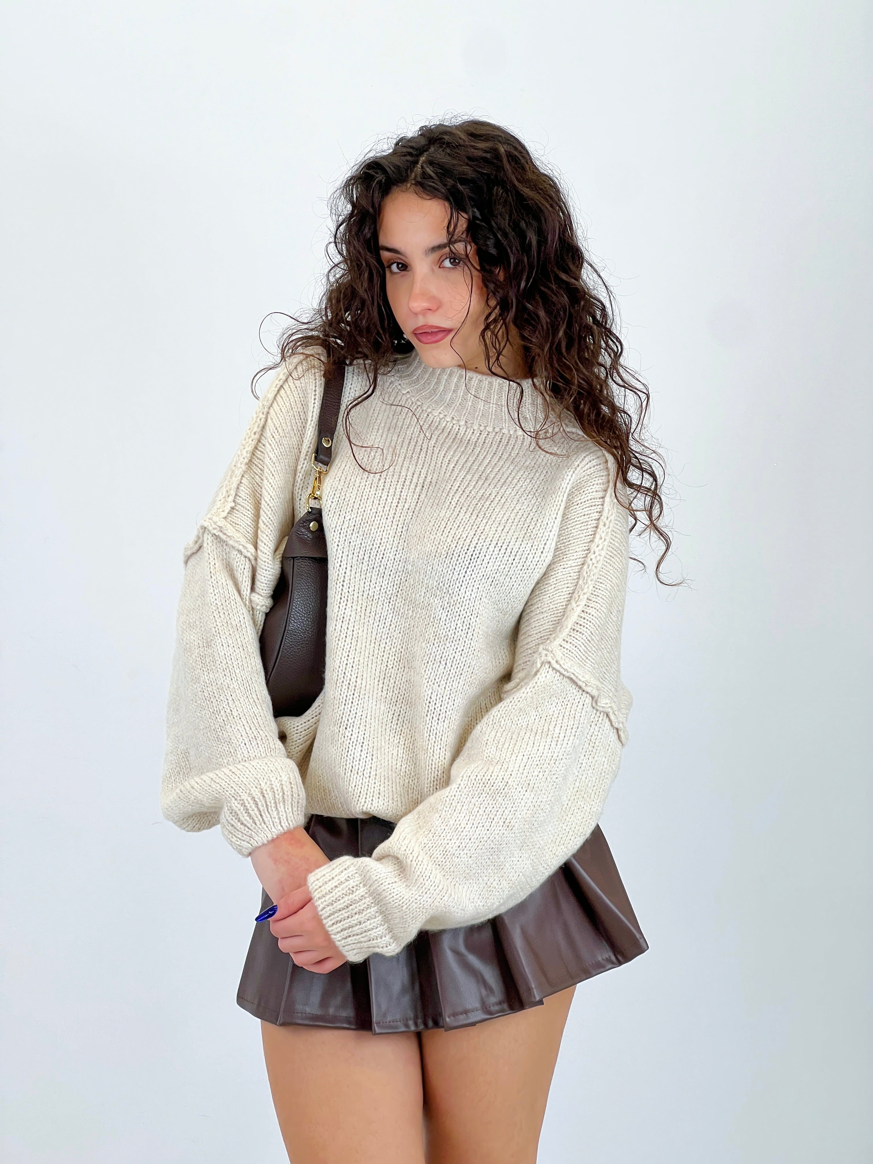 Jersey perkins oversize manga caída