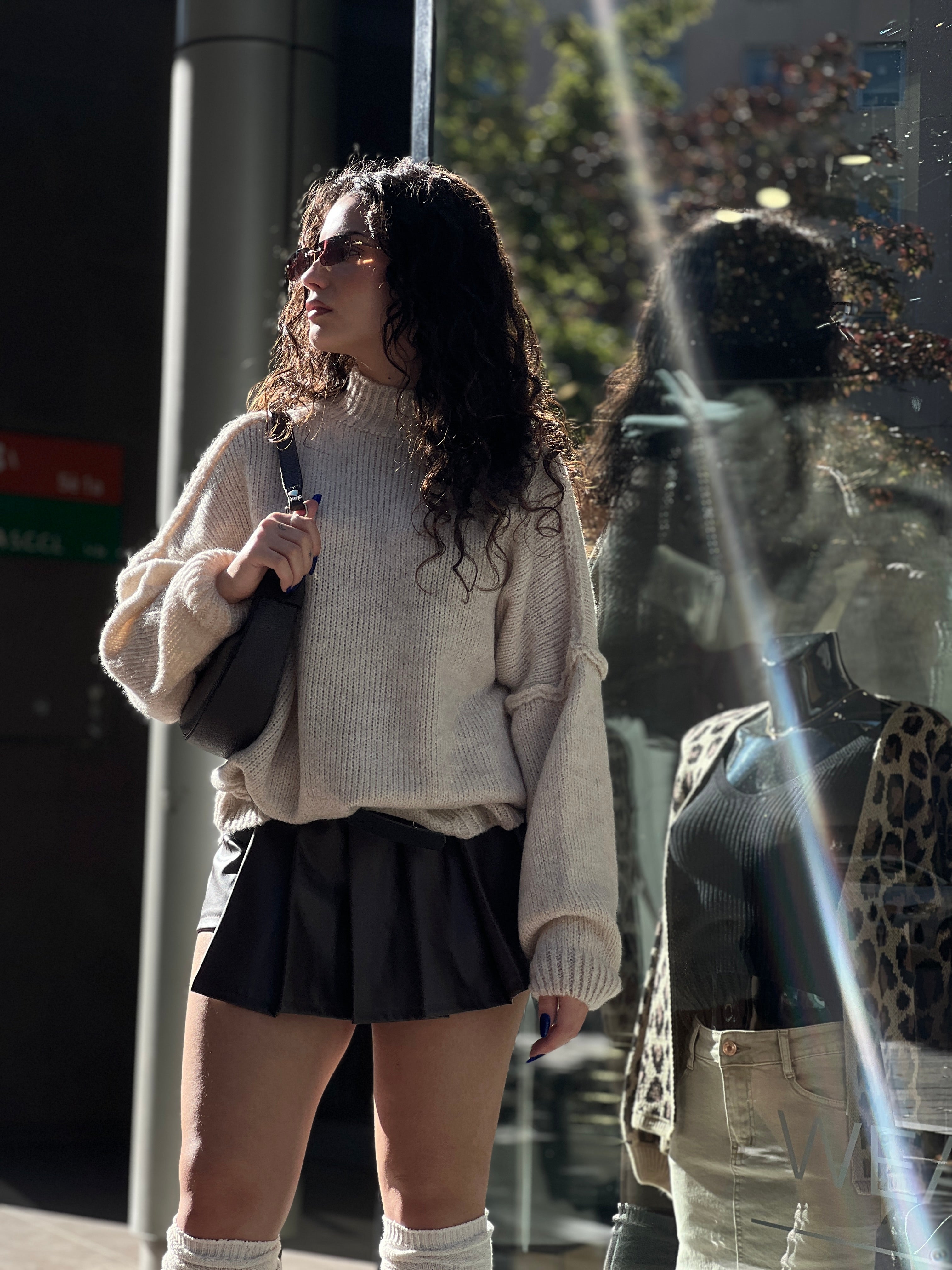 Jersey perkins oversize manga caída