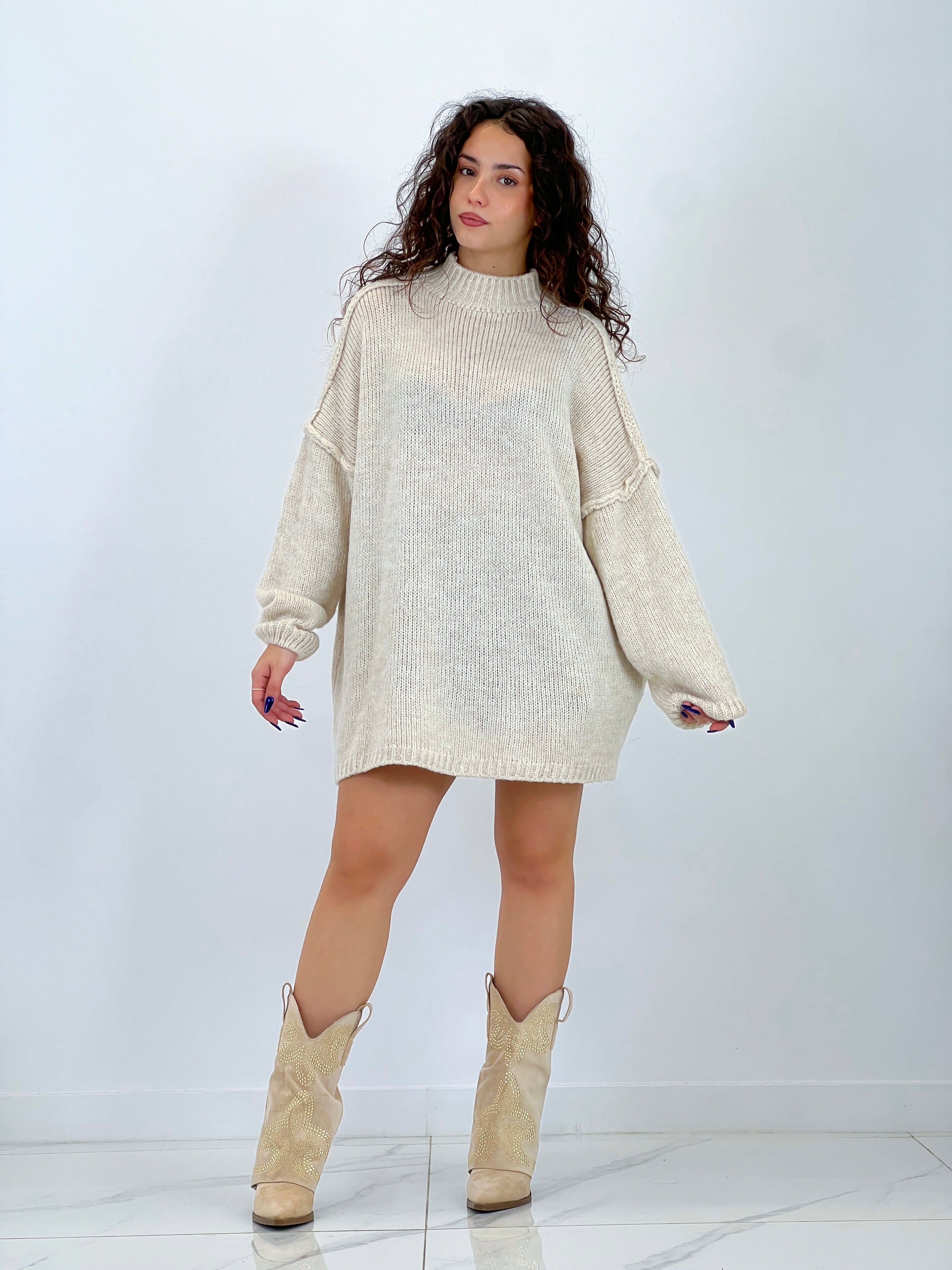 Jersey perkins oversize manga caída