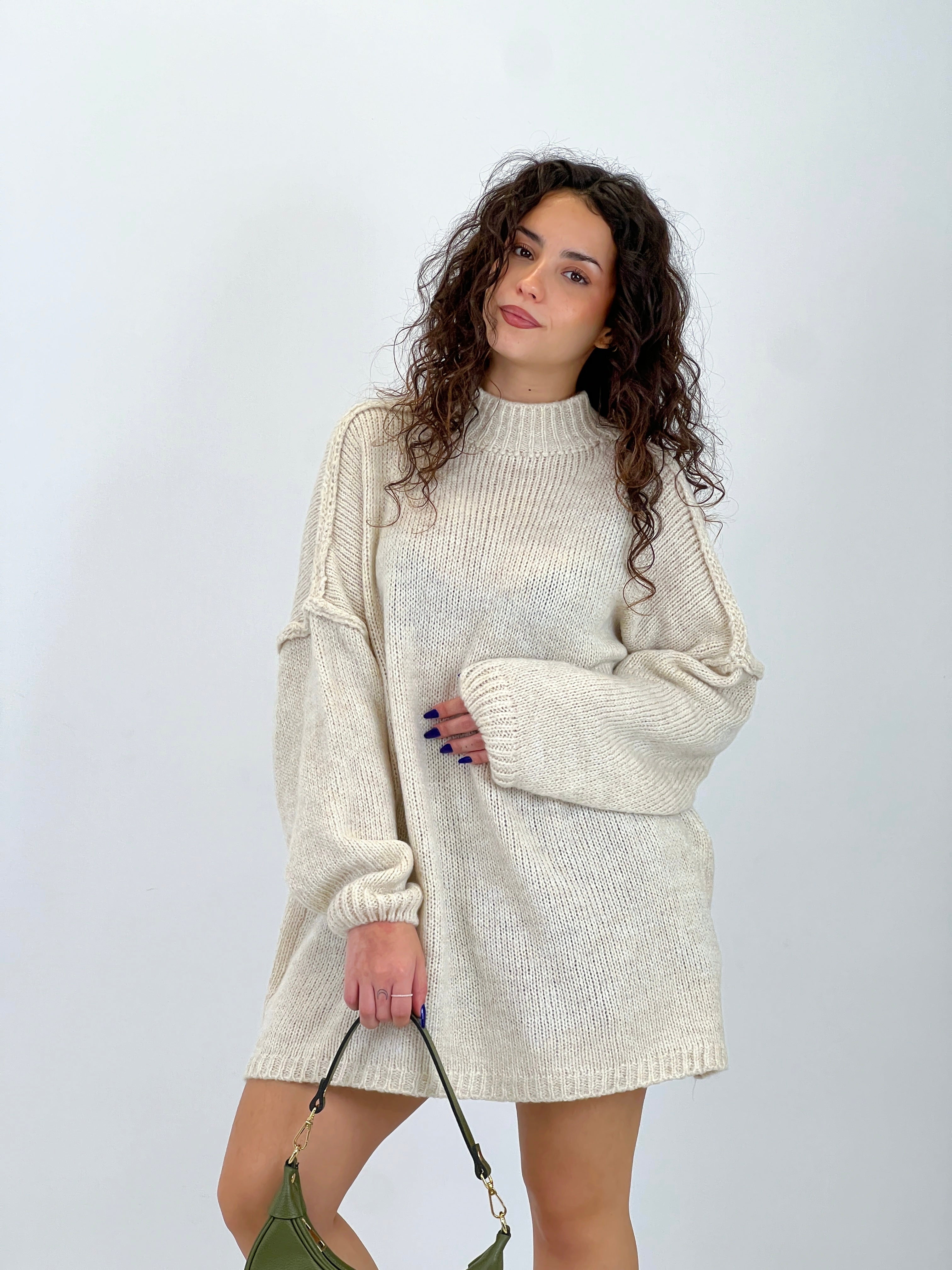 Jersey perkins oversize manga caída