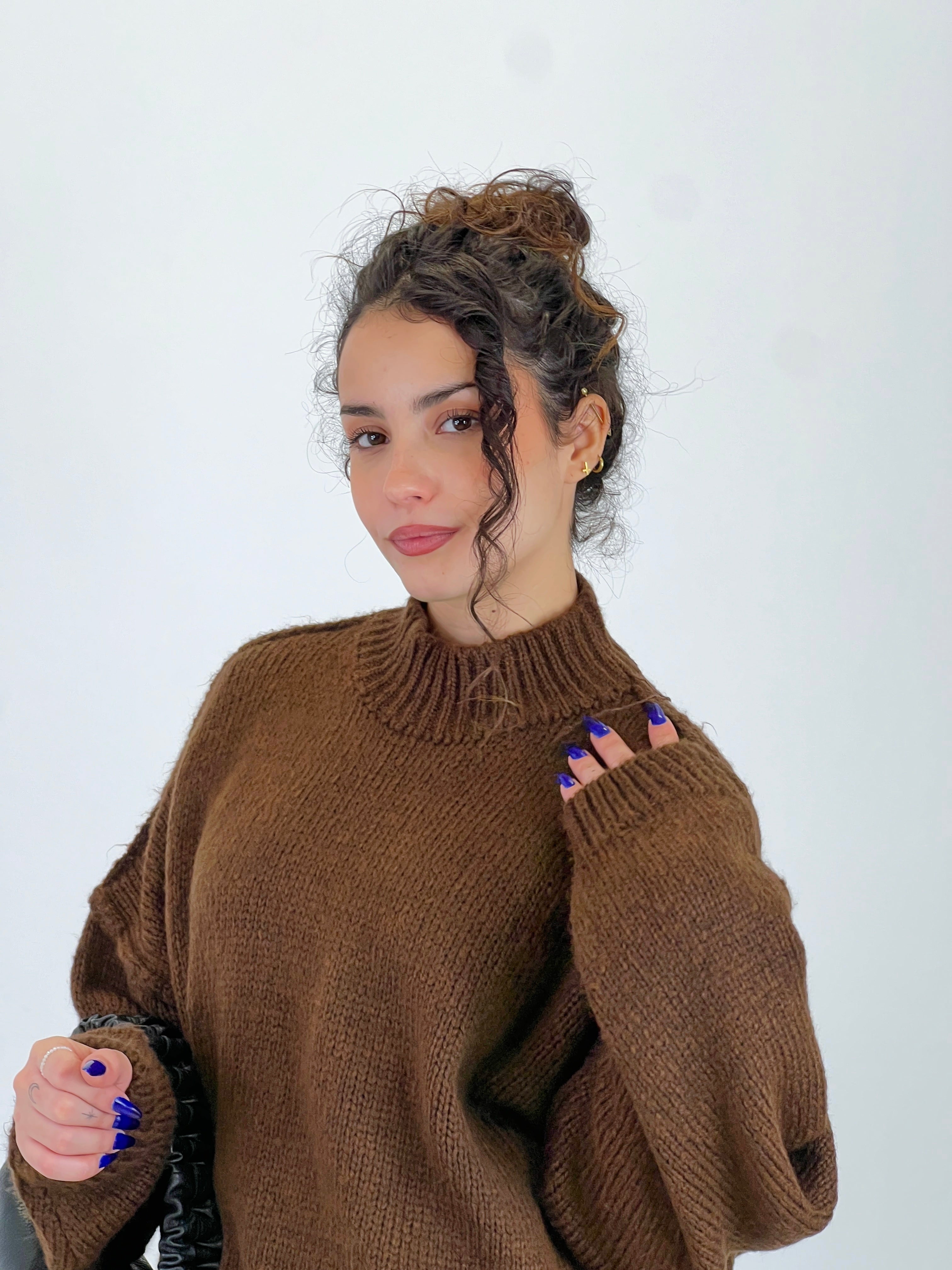 Jersey perkins oversize manga caída