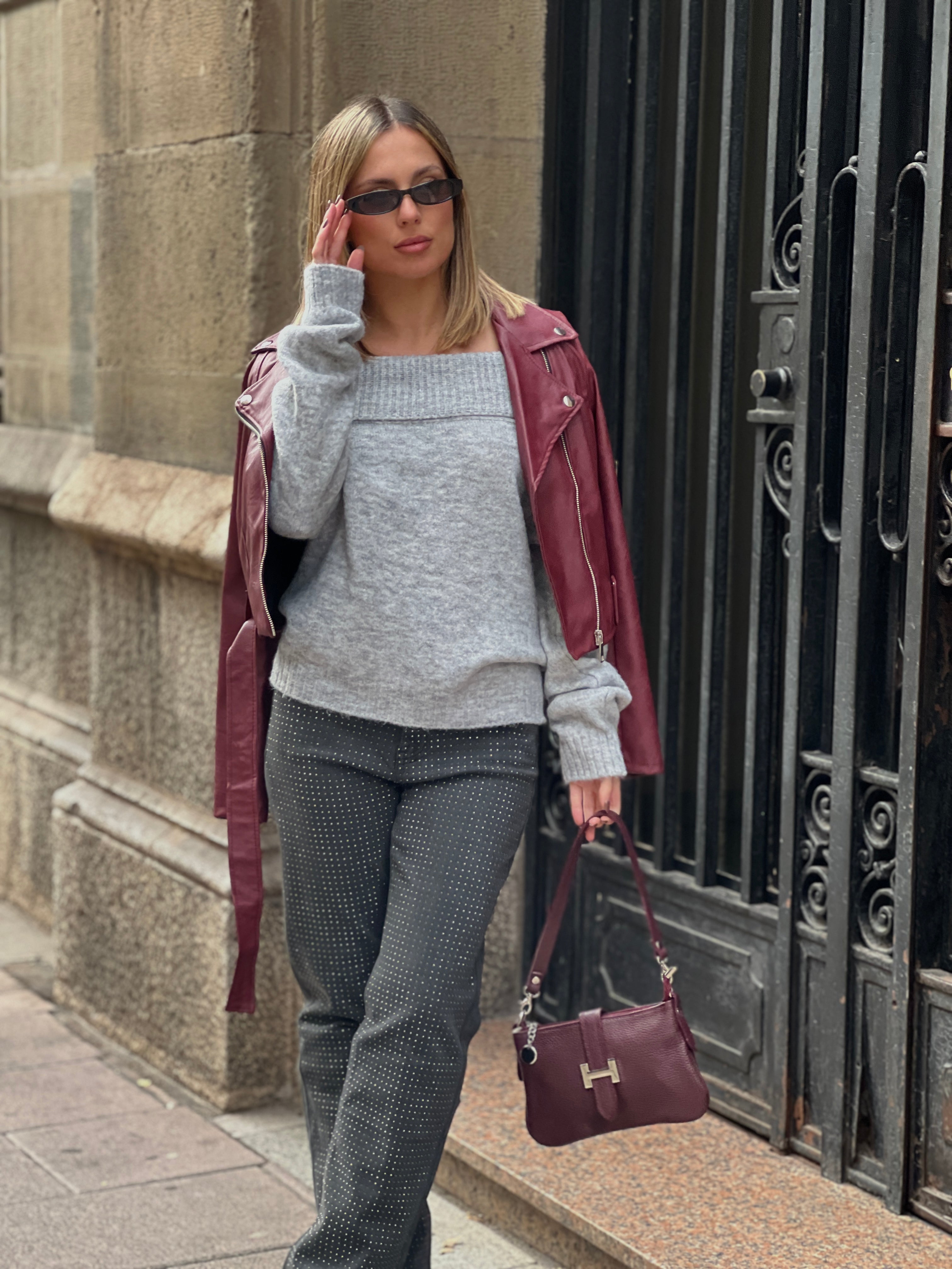 Jersei gruixut amb escot barca