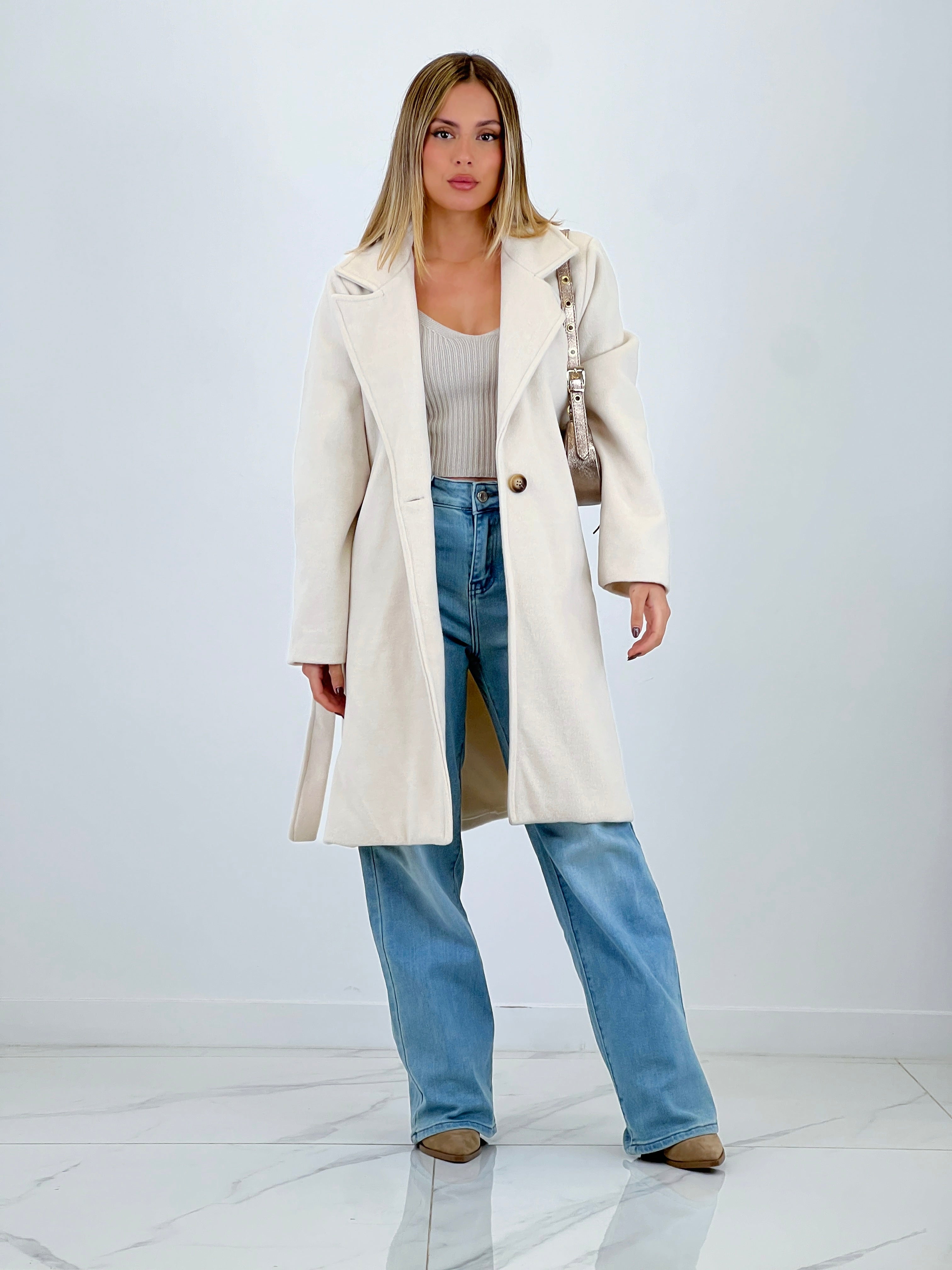 Abrigo cinturón soft